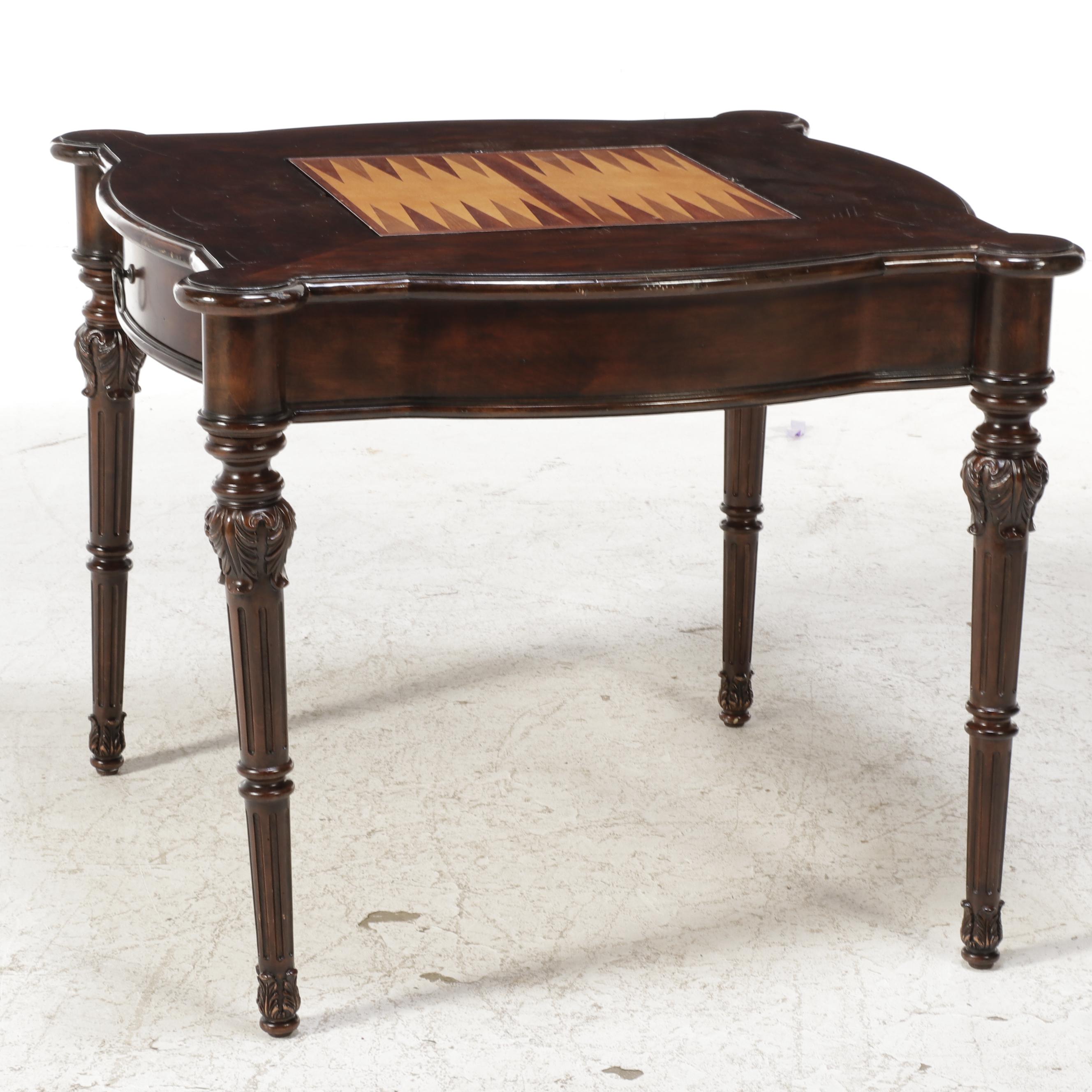 Frontgate Wooden Game Table