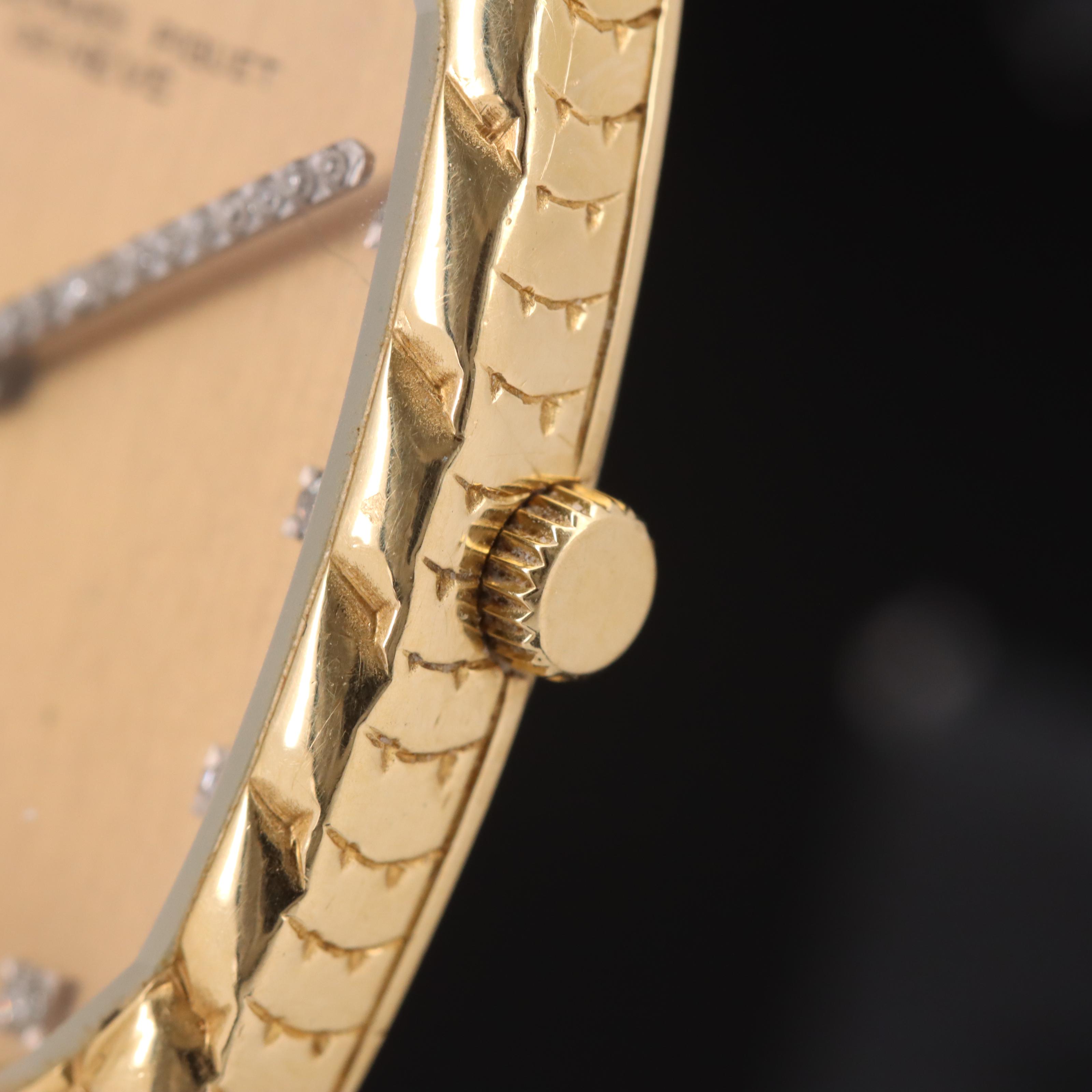 Vintage 18K Audemars Piguet Watch with Diamond Accents