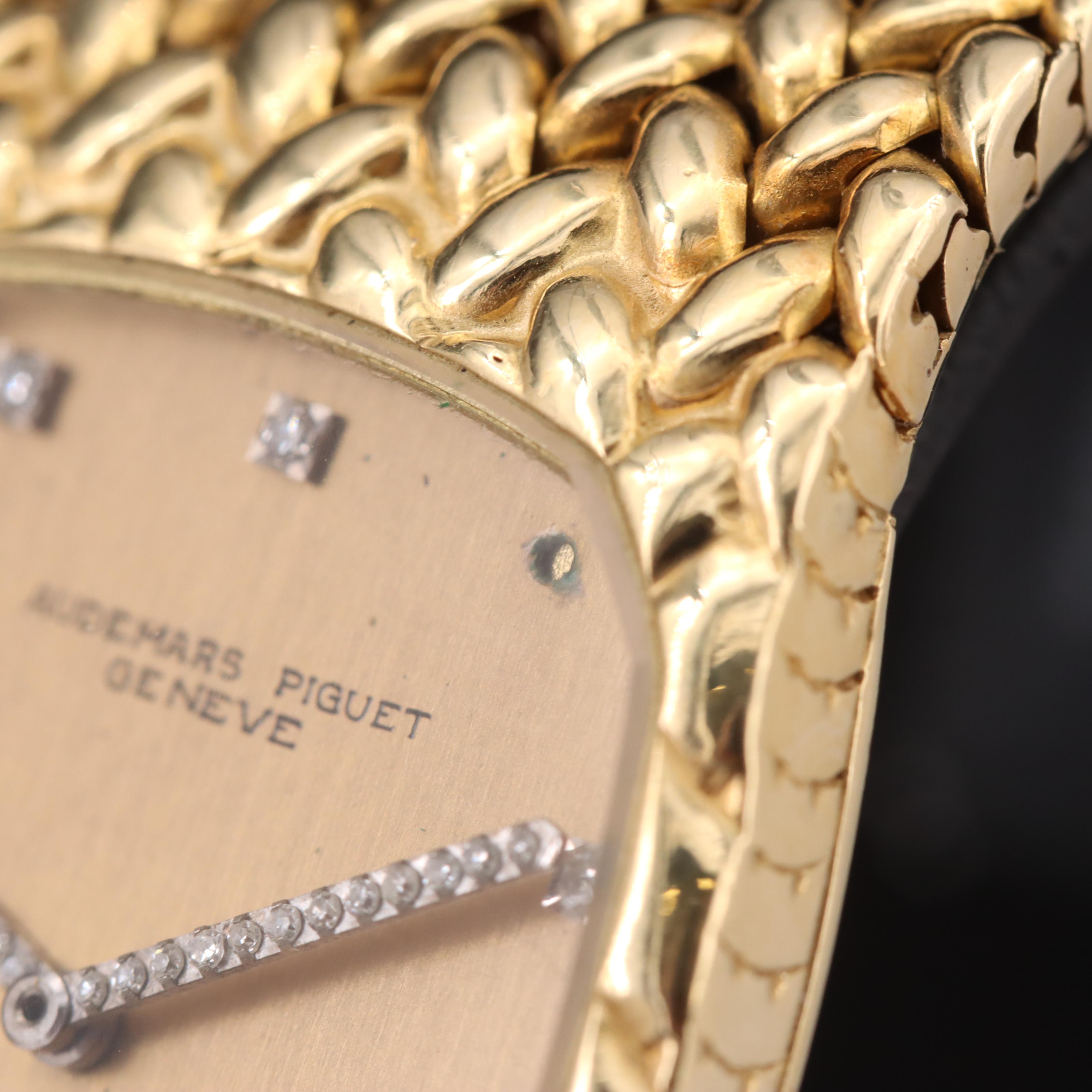 Vintage 18K Audemars Piguet Watch with Diamond Accents