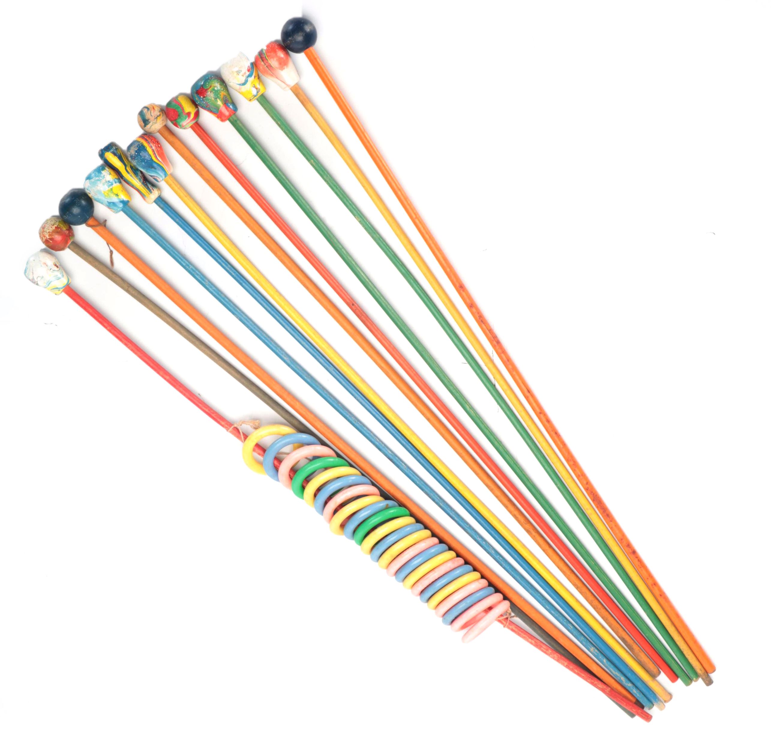 Wooden Carnival Canes and Rings, Early to Mid20th Century EBTH