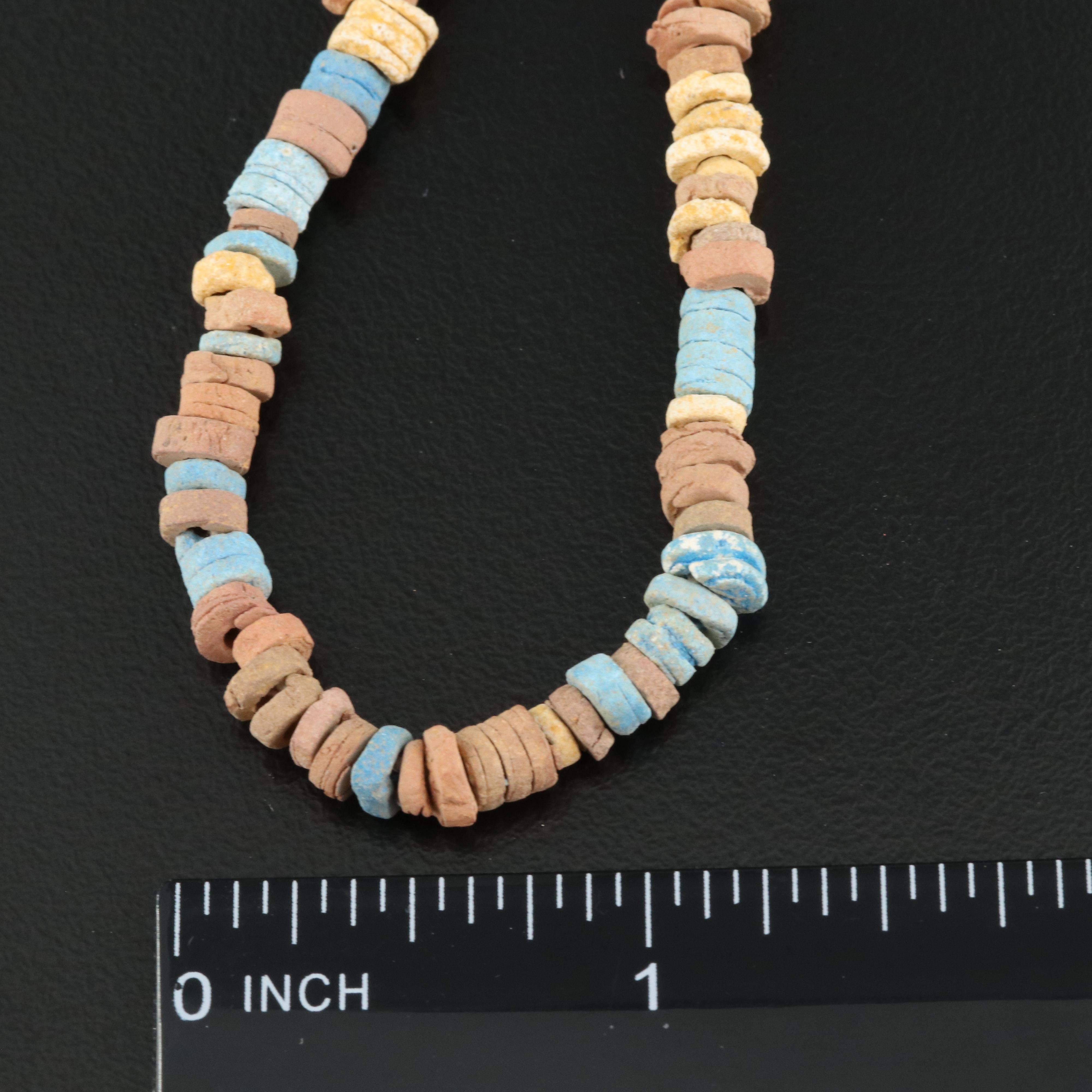 Vintage Faience Bead Necklaces