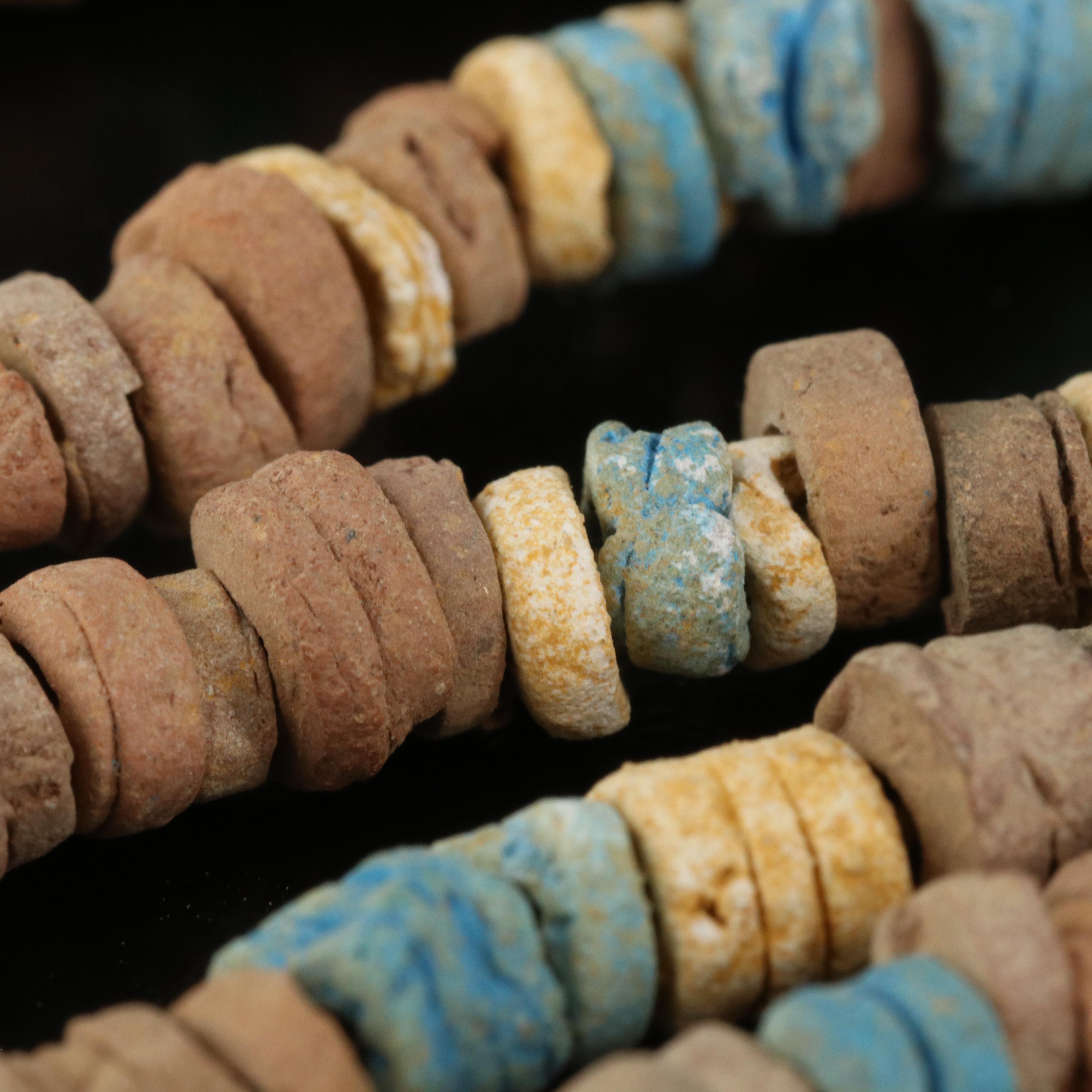 Vintage Faience Bead Necklaces