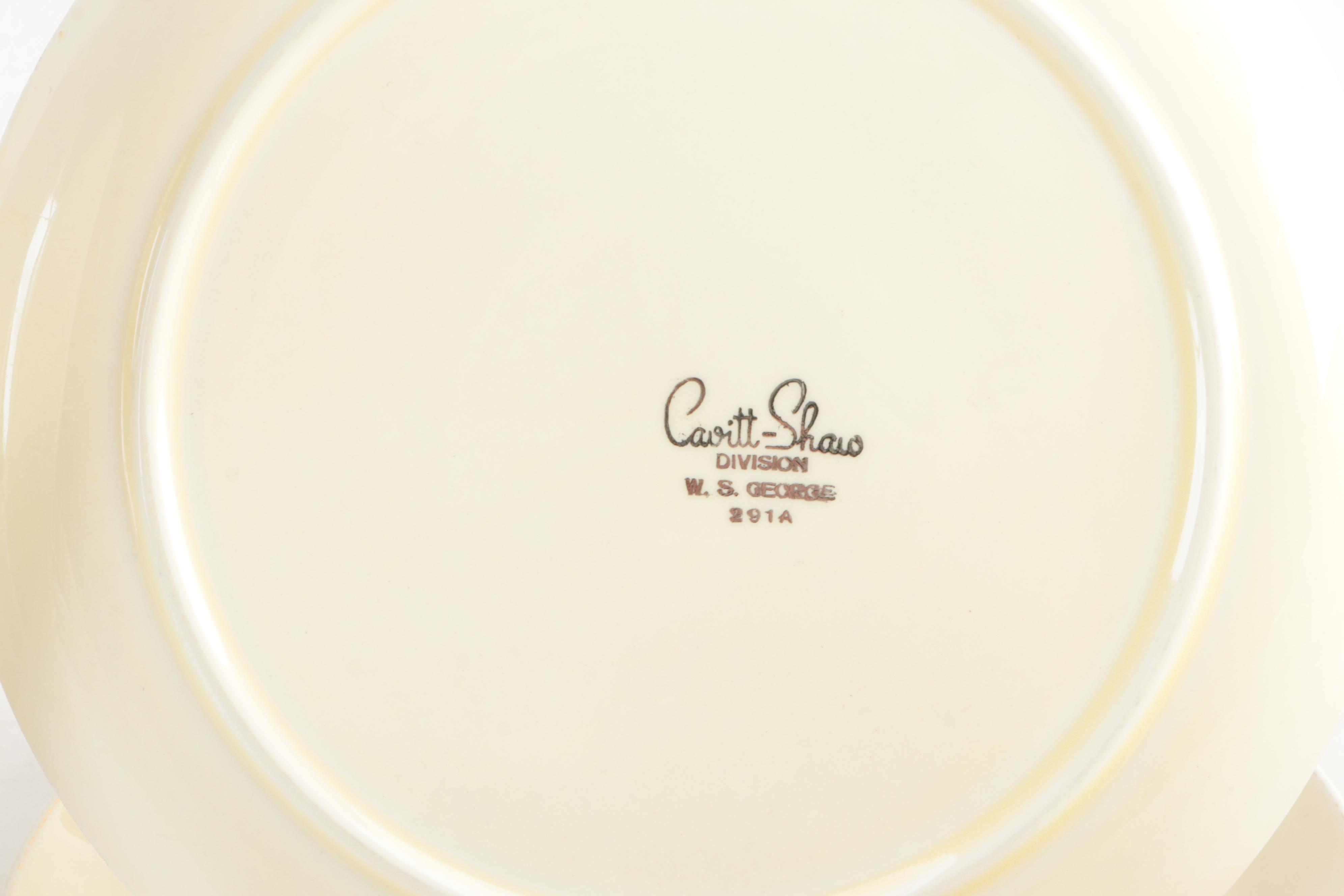 W. S. George Cavitt-Shaw "Country Gentlemen" Ceramic Dinnerware