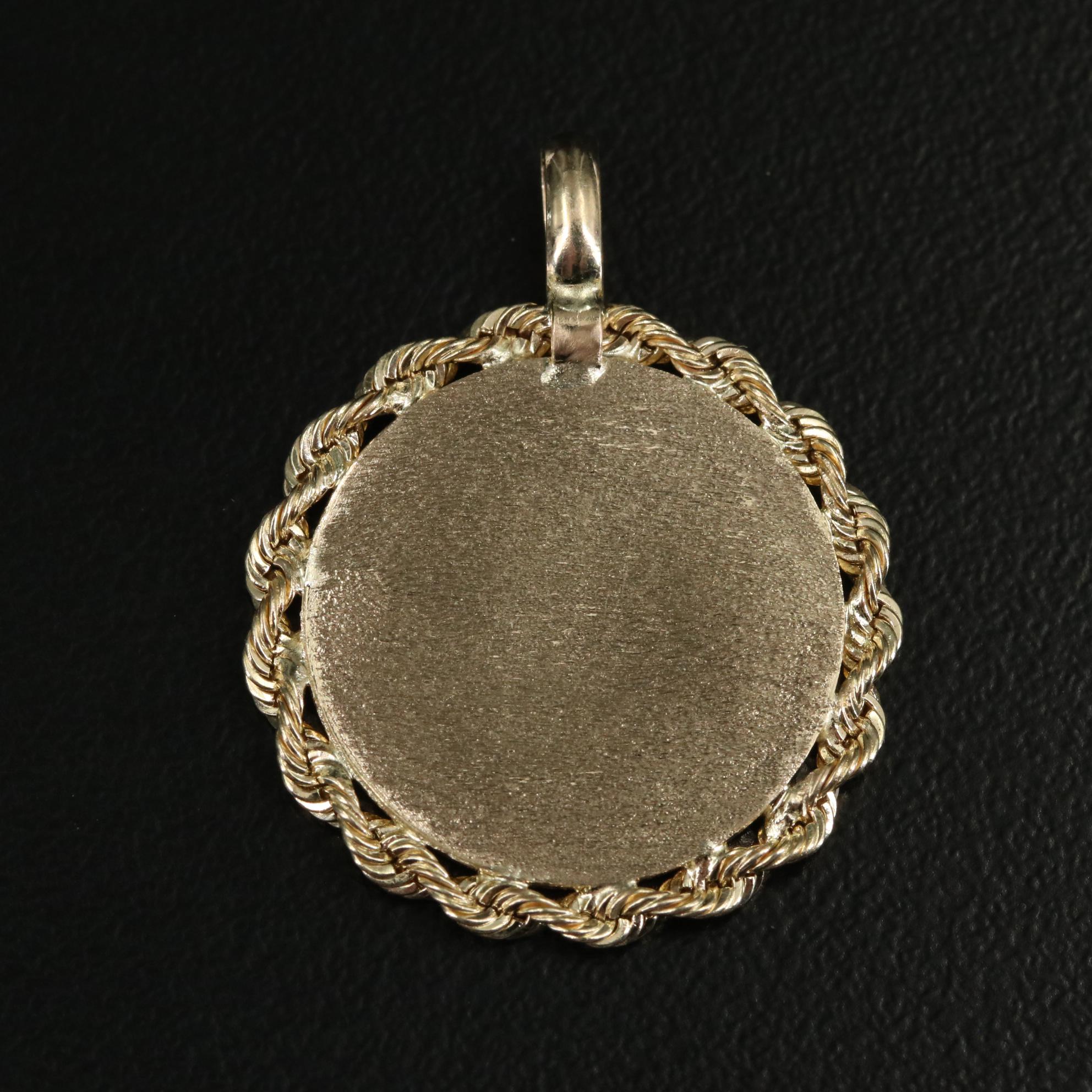 10K St. Michael "Pray For Us" Pendant