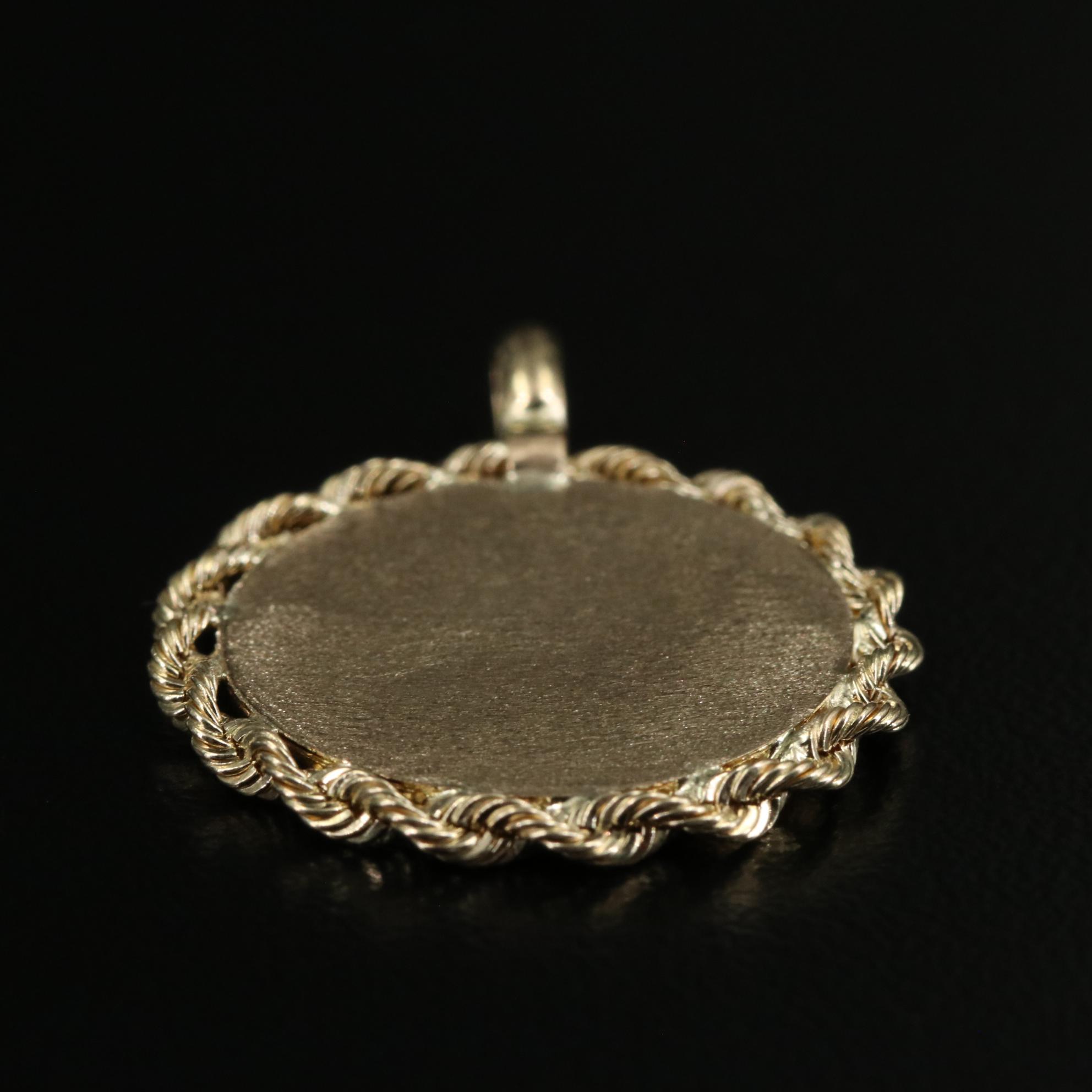 10K St. Michael "Pray For Us" Pendant