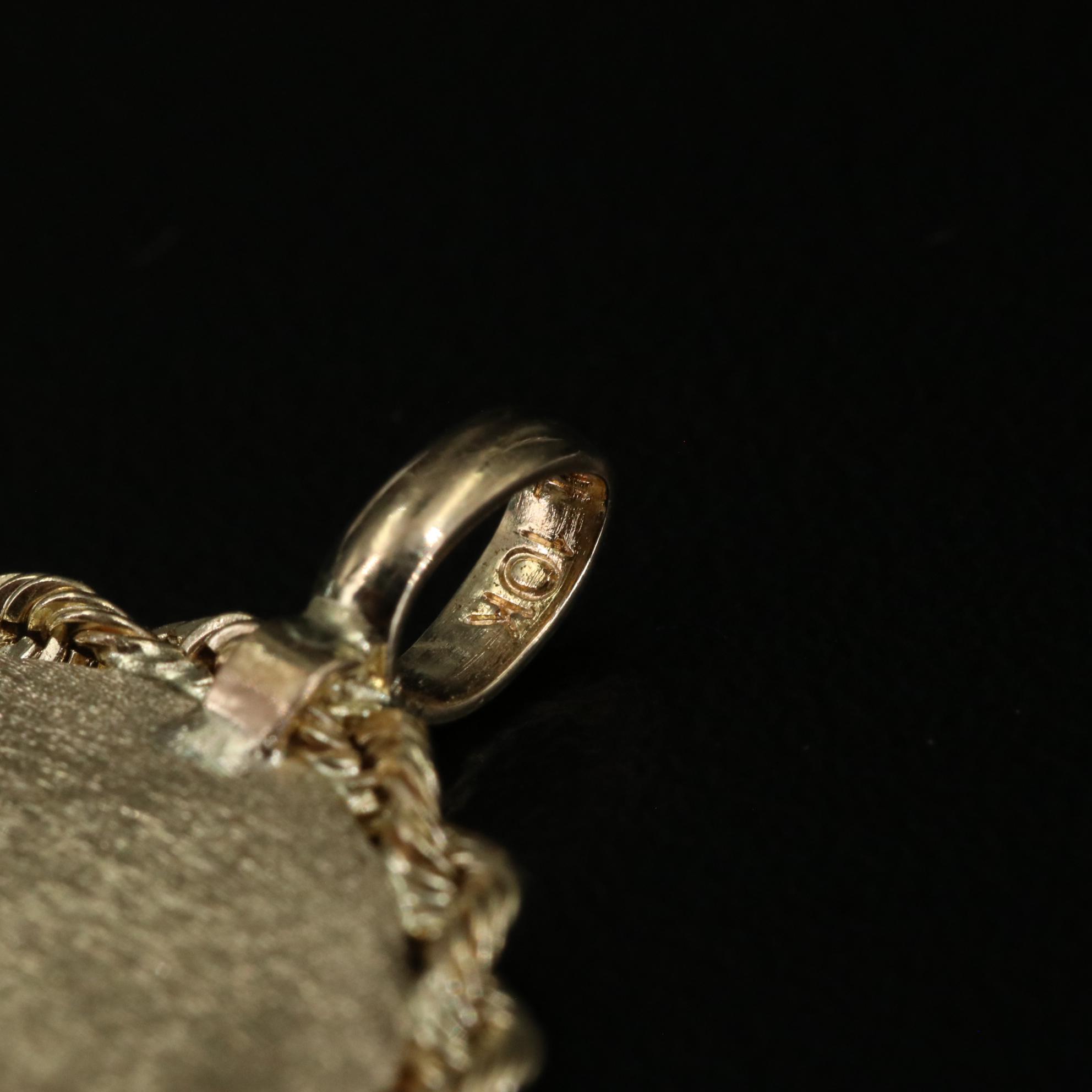 10K St. Michael "Pray For Us" Pendant