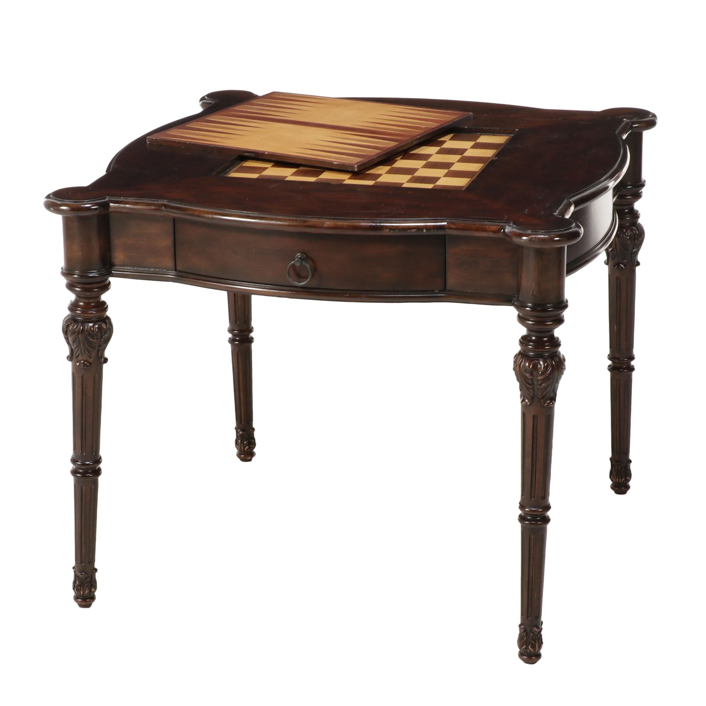 Frontgate Wooden Game Table