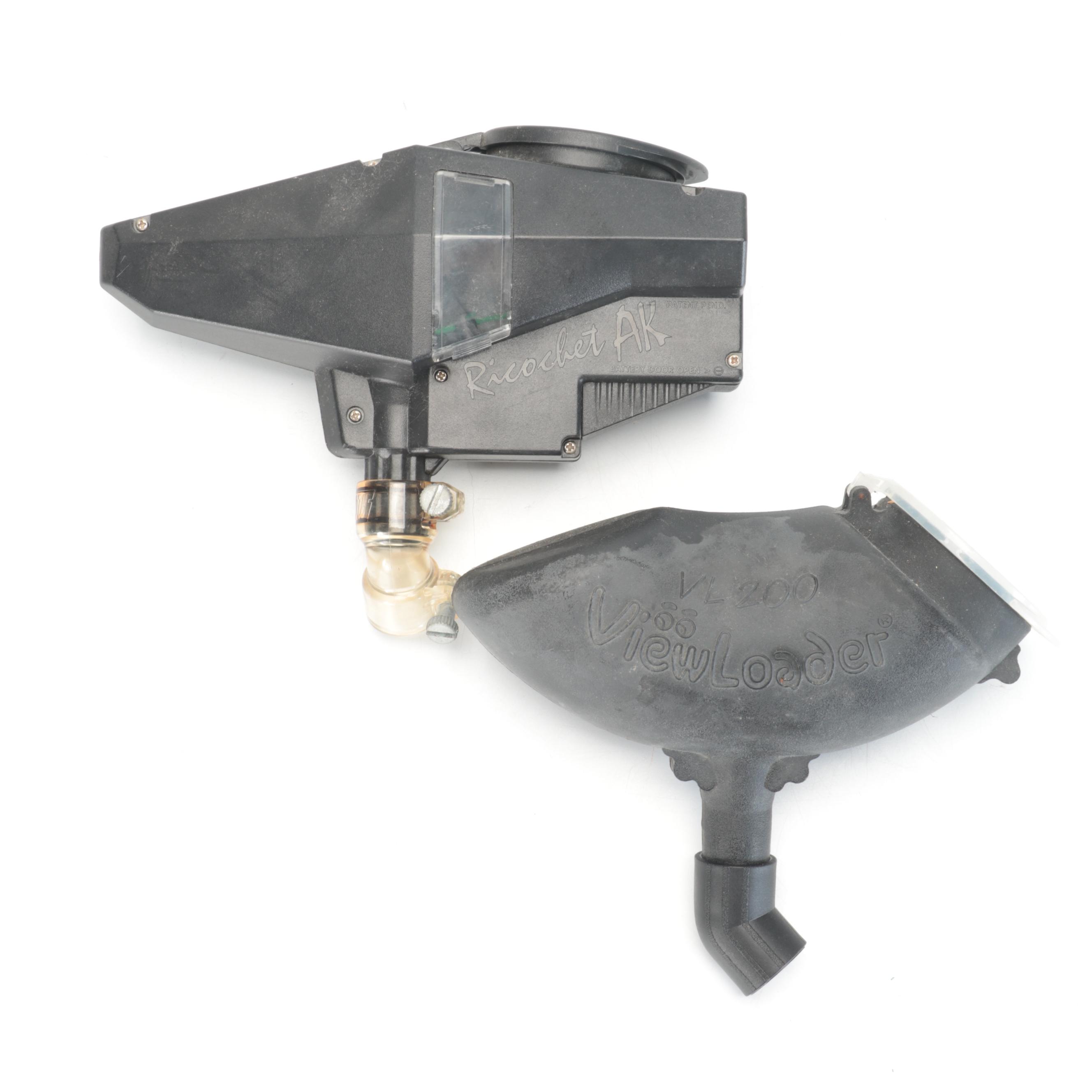 Avenger and Spyder Paintball Guns with Accessories