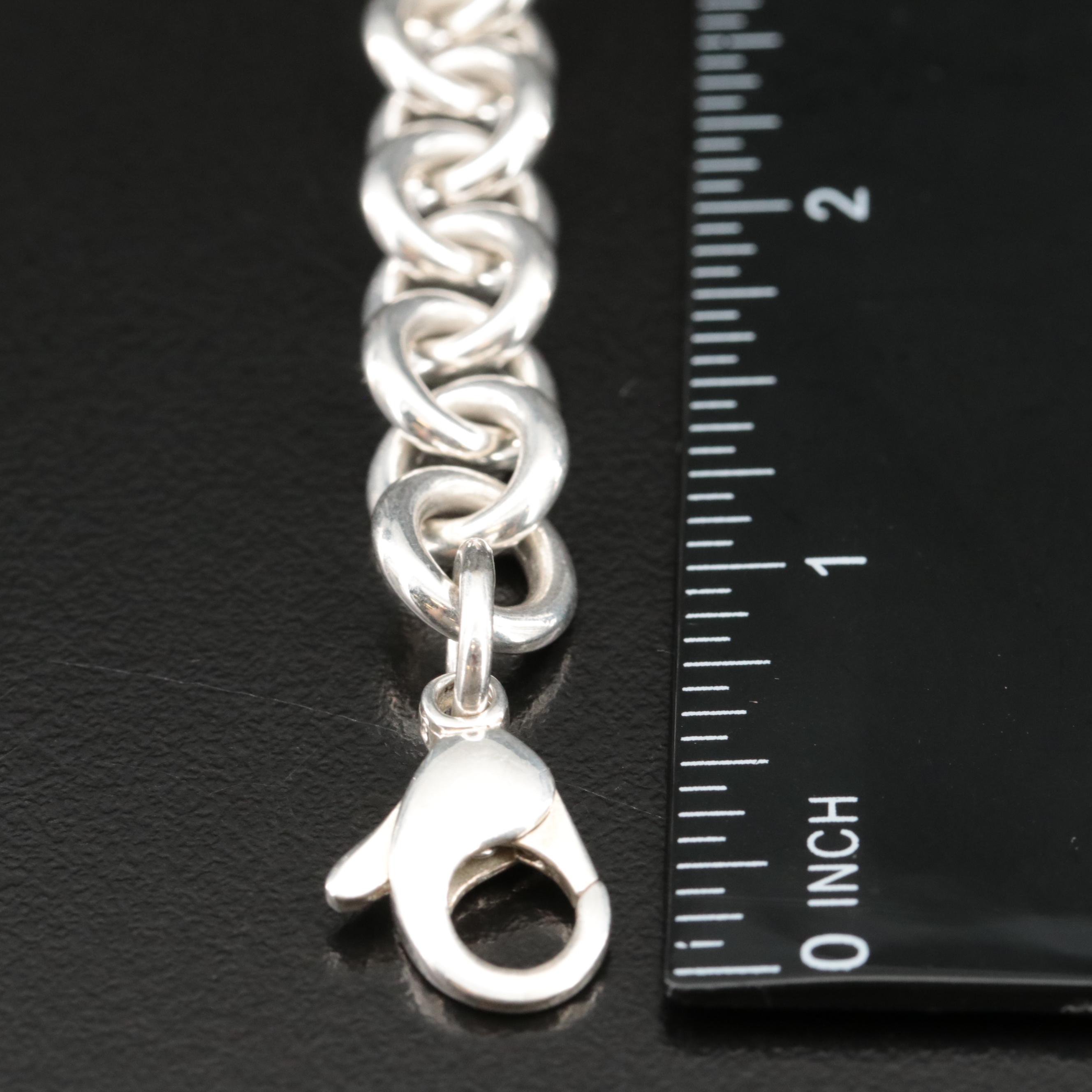 Tiffany & Co. Sterling Round Tag Necklace