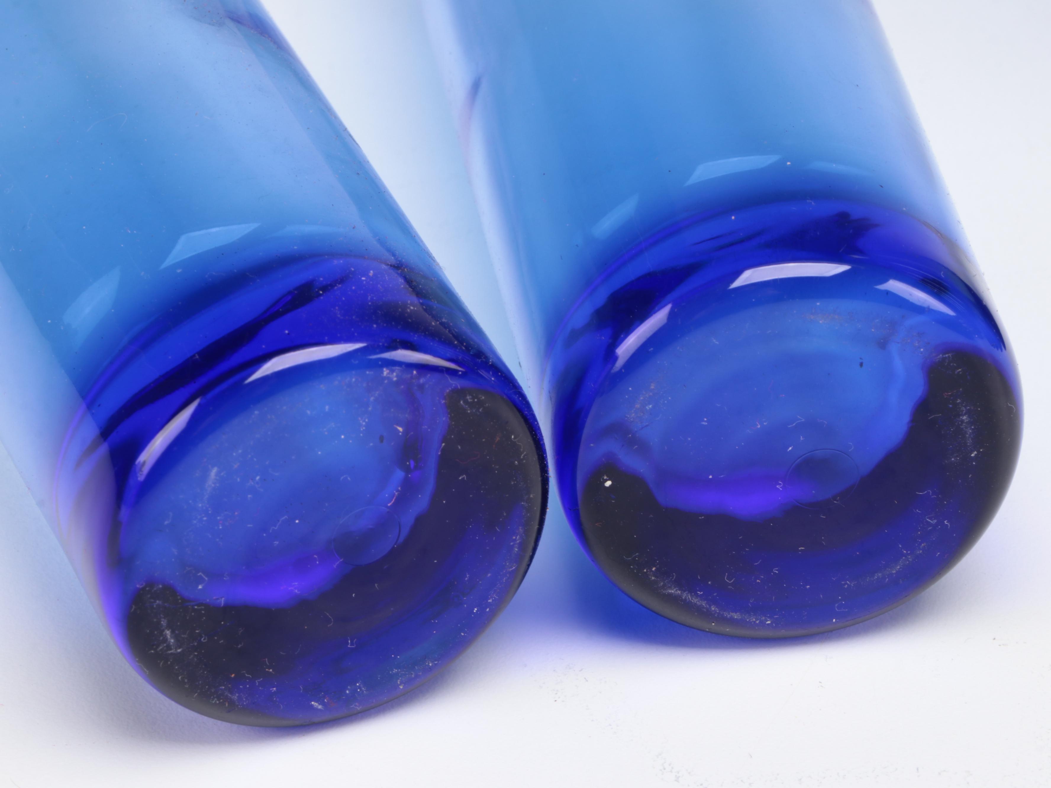 Cobalt Blue Blown Glass Vase Collection