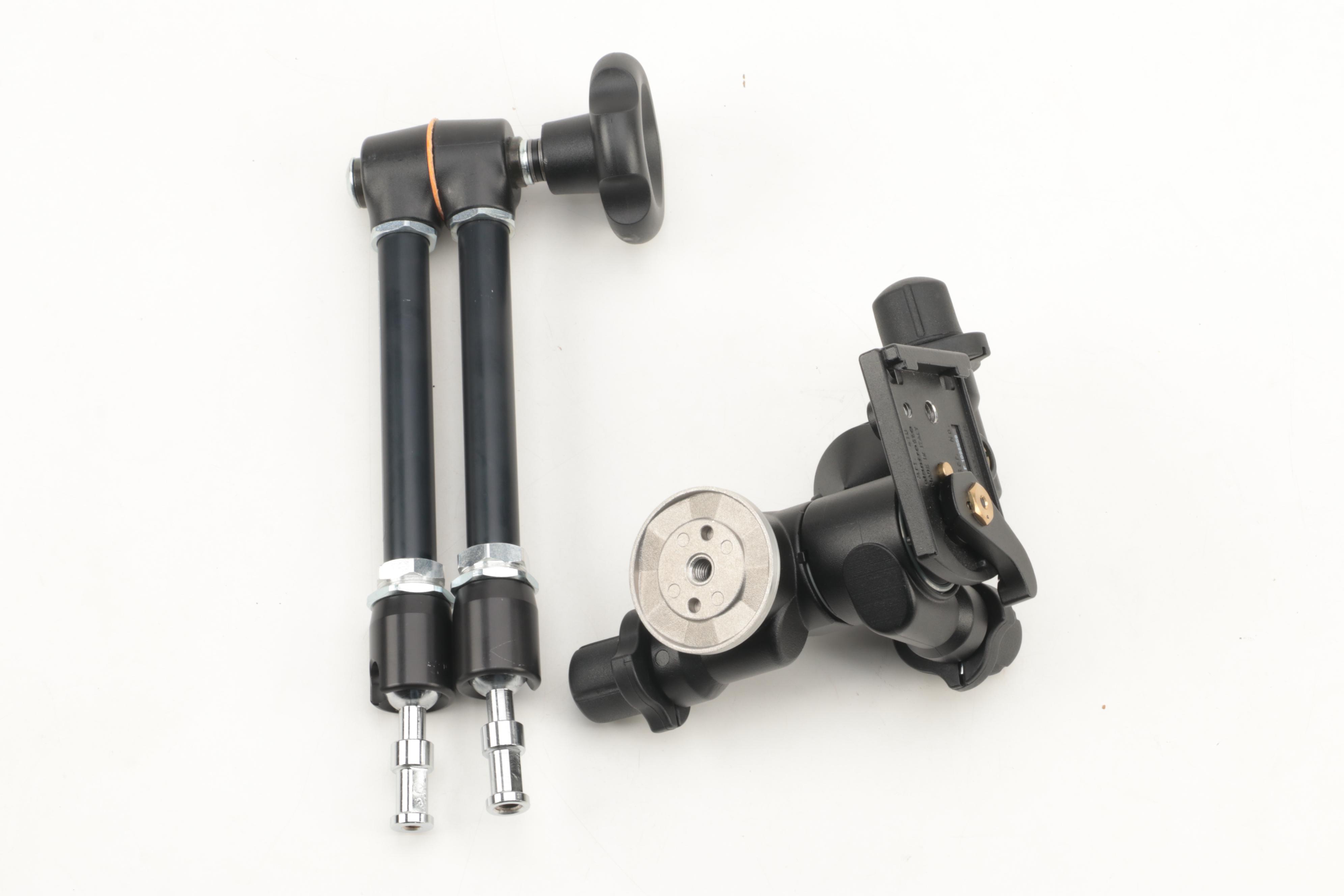 Manfrotto 143 and 244 Magic Arms with 410 Junior Geared Head