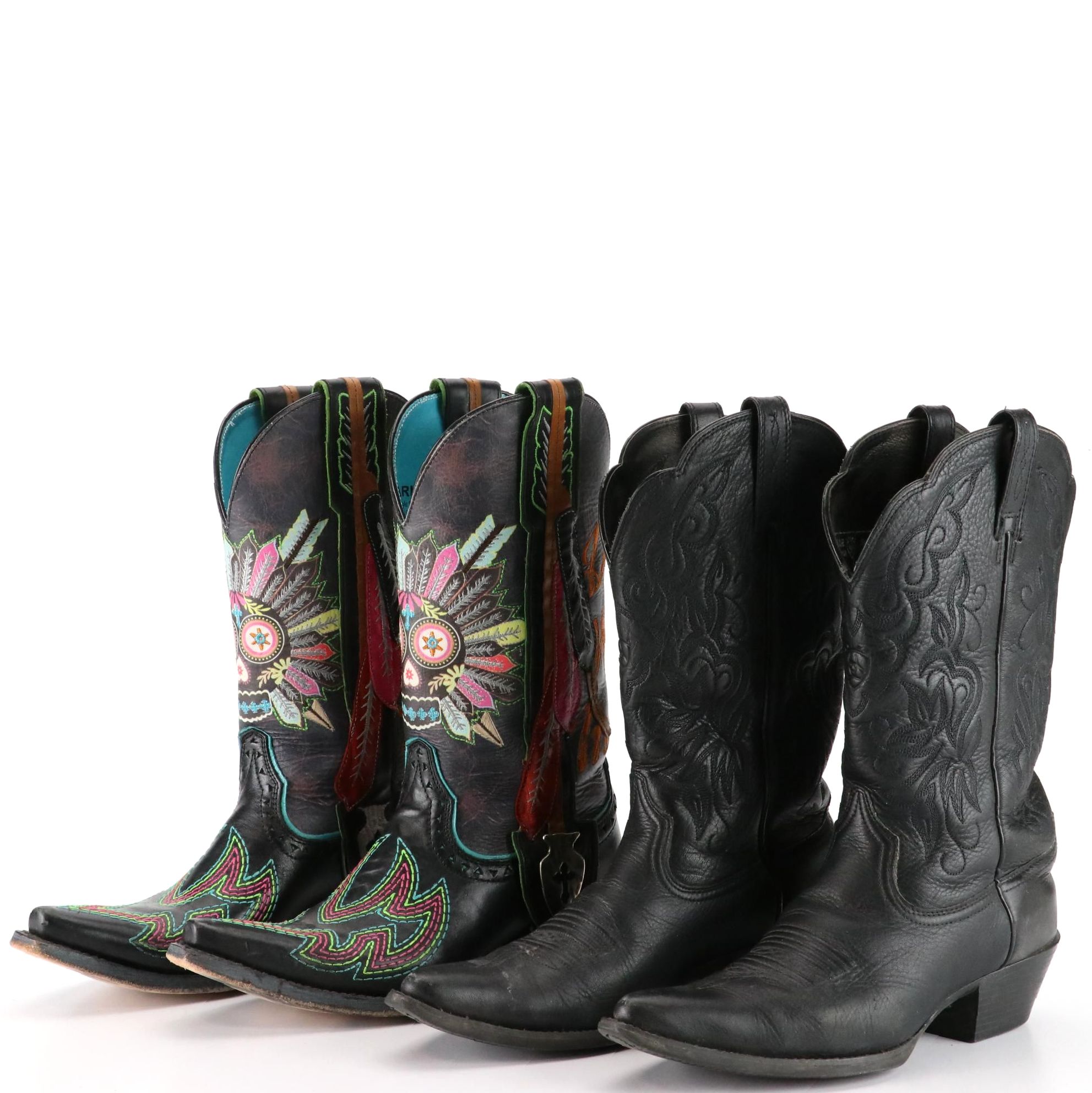 Ariat Gypsy Soule Sugar Skull Western Boots & Heritage Western Boots in Leather