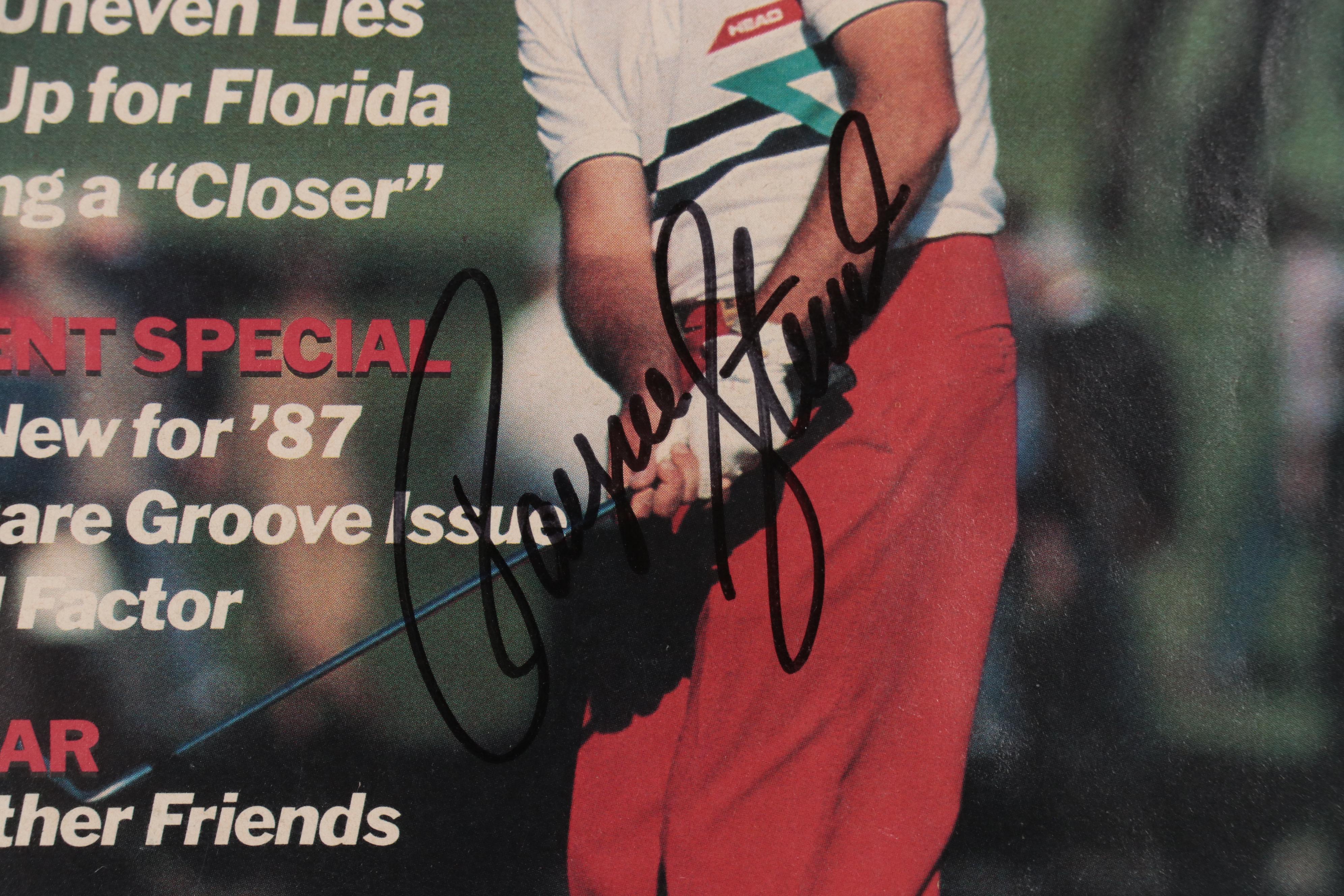 Payne Stewart Signed "Golf Illustrated" Magazine in Matted Display