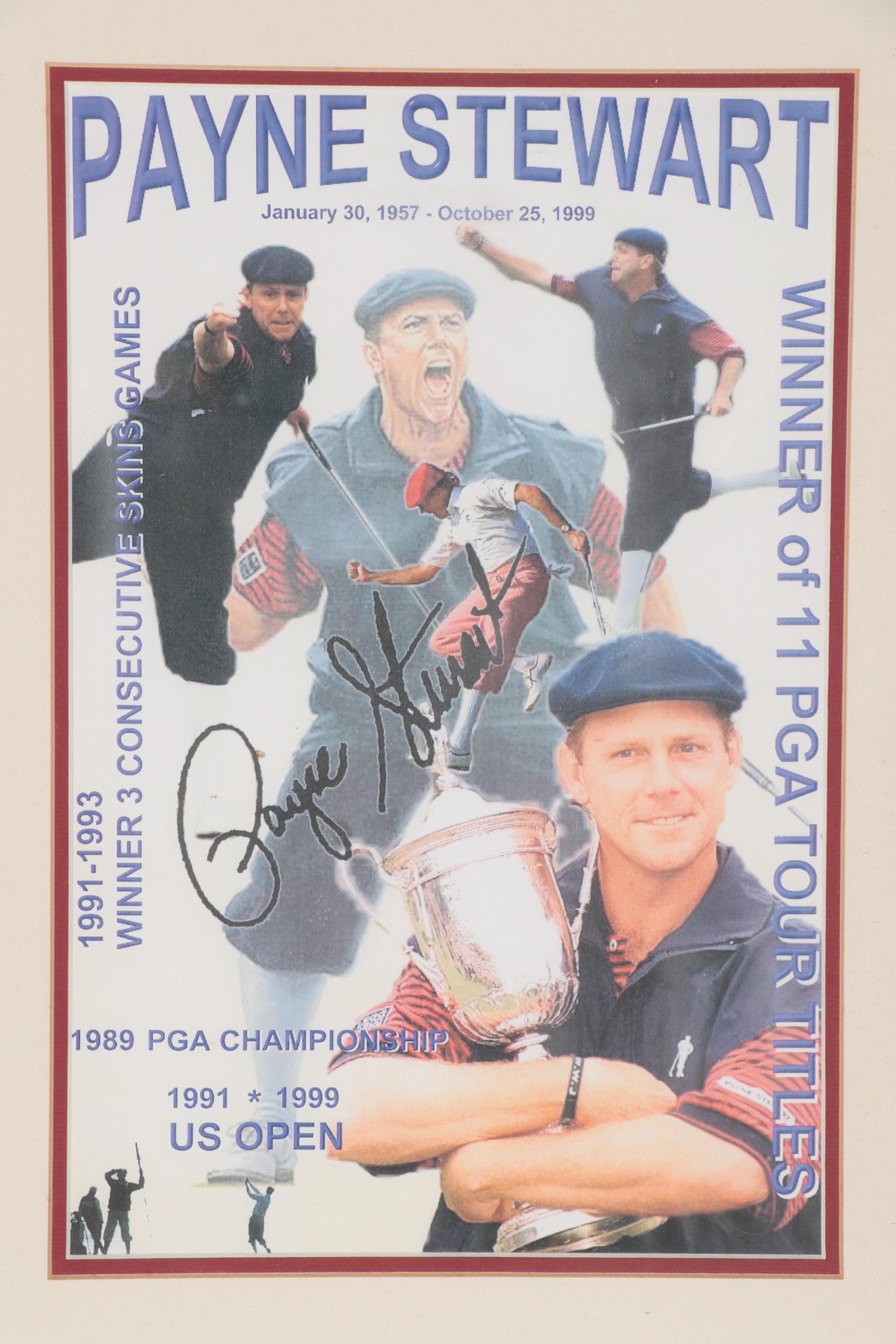 Payne Stewart Signed "Golf Illustrated" Magazine in Matted Display