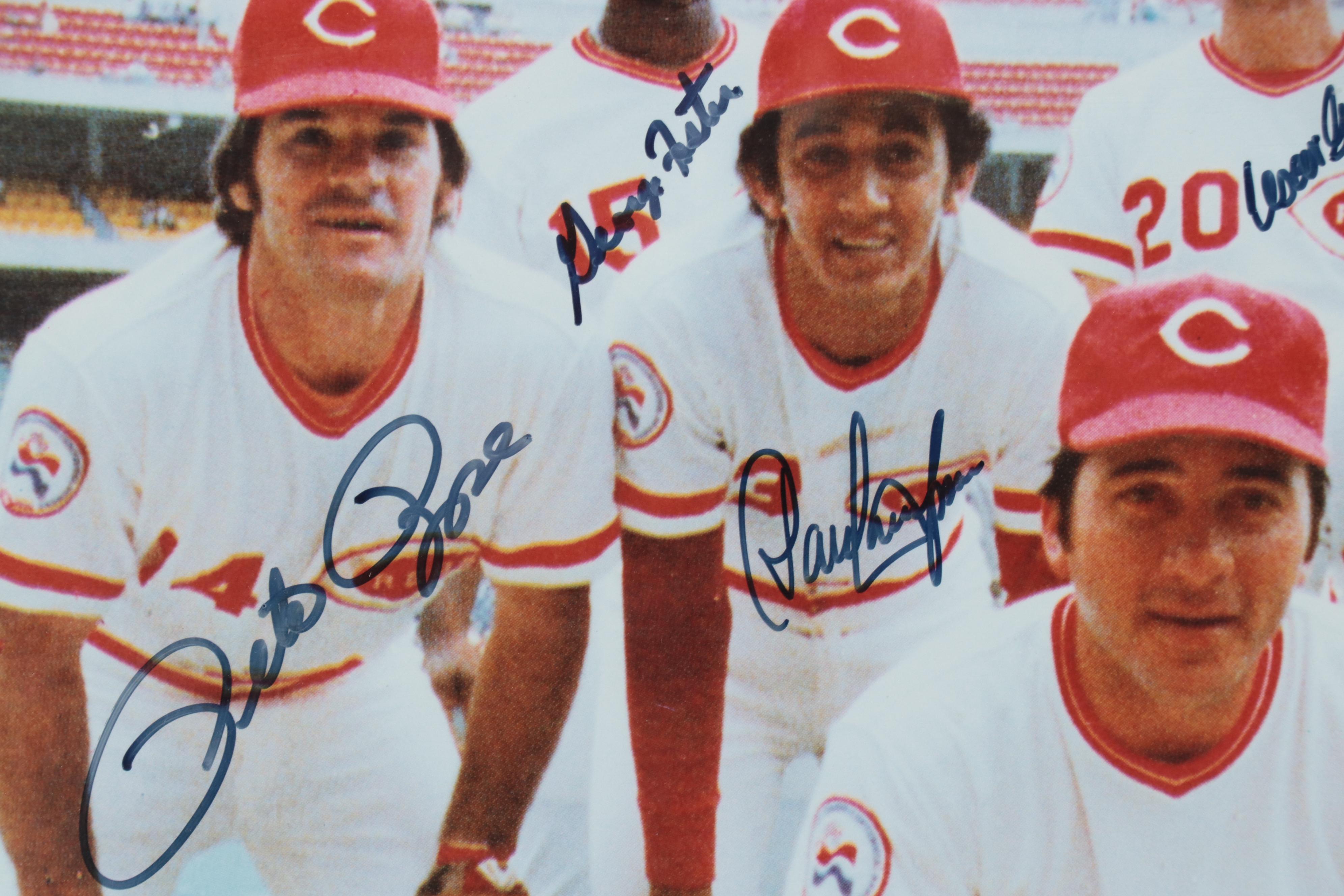 Cincinnati Reds "The Great 8" Signed Giclée, Pete Rose, Johnny Bench, Joe Morgan