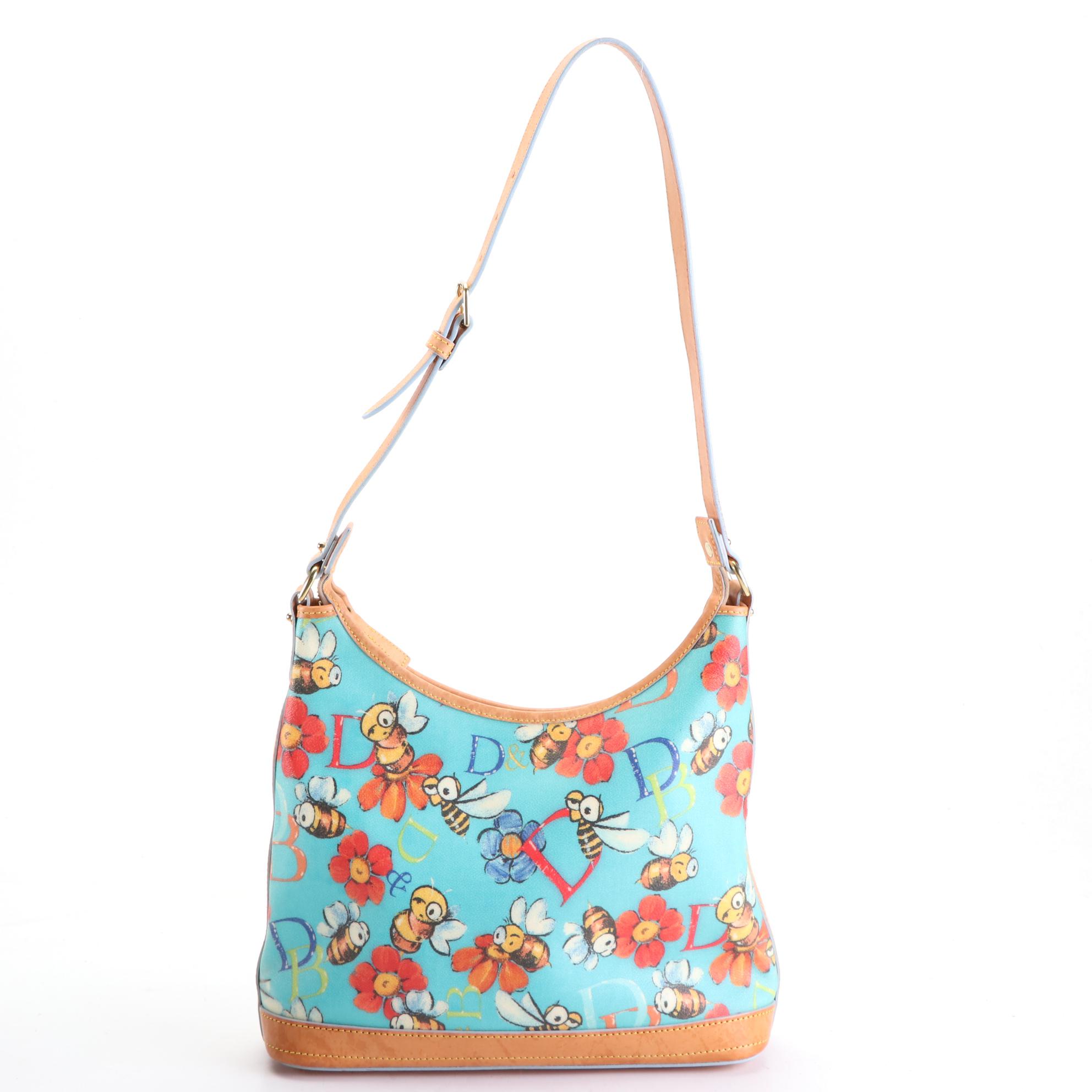 Dooney & Bourke Bumble Bee Motif Coated Canvas and Leather Bags