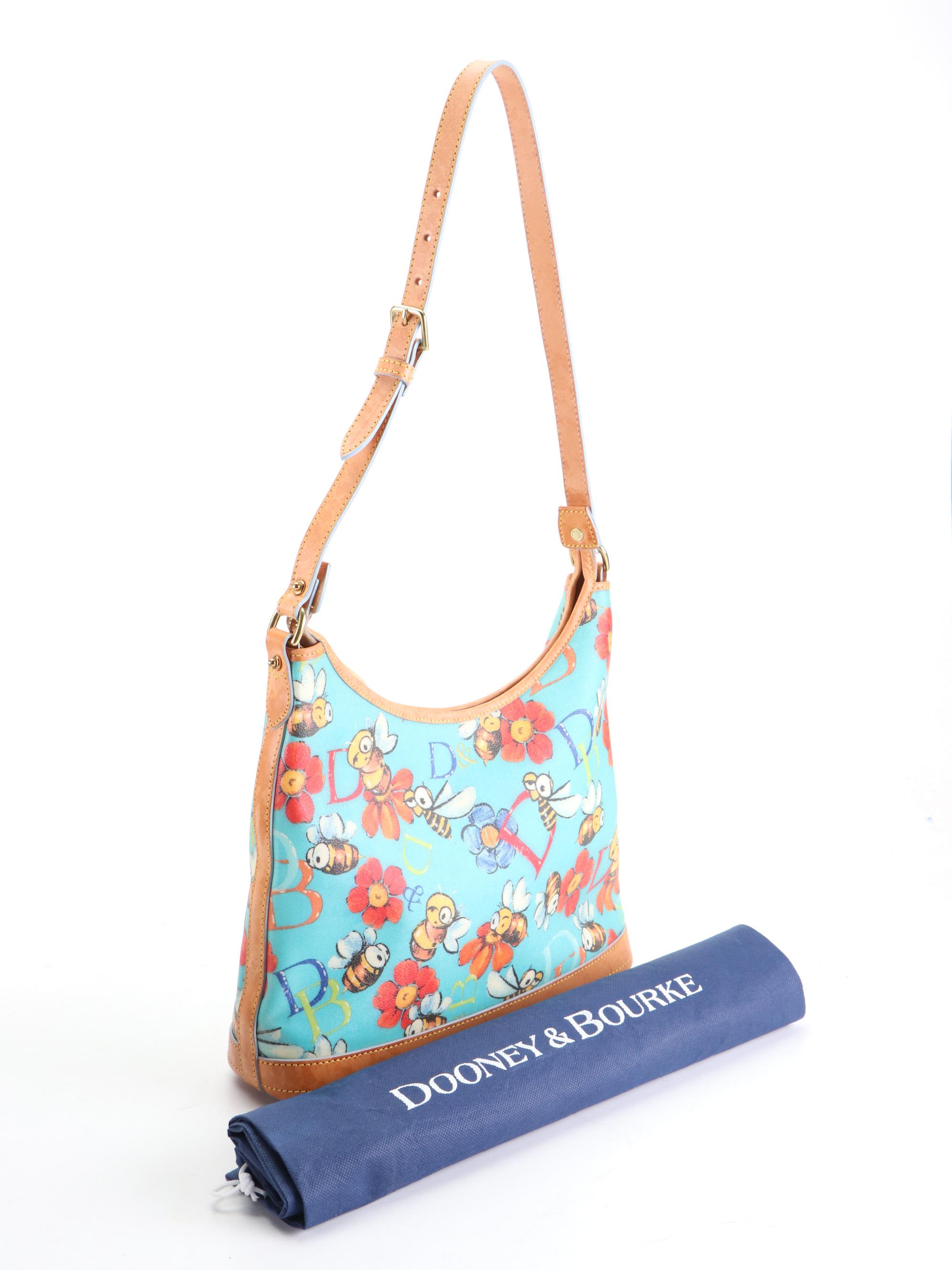 Dooney & Bourke Bumble Bee Motif Coated Canvas and Leather Bags