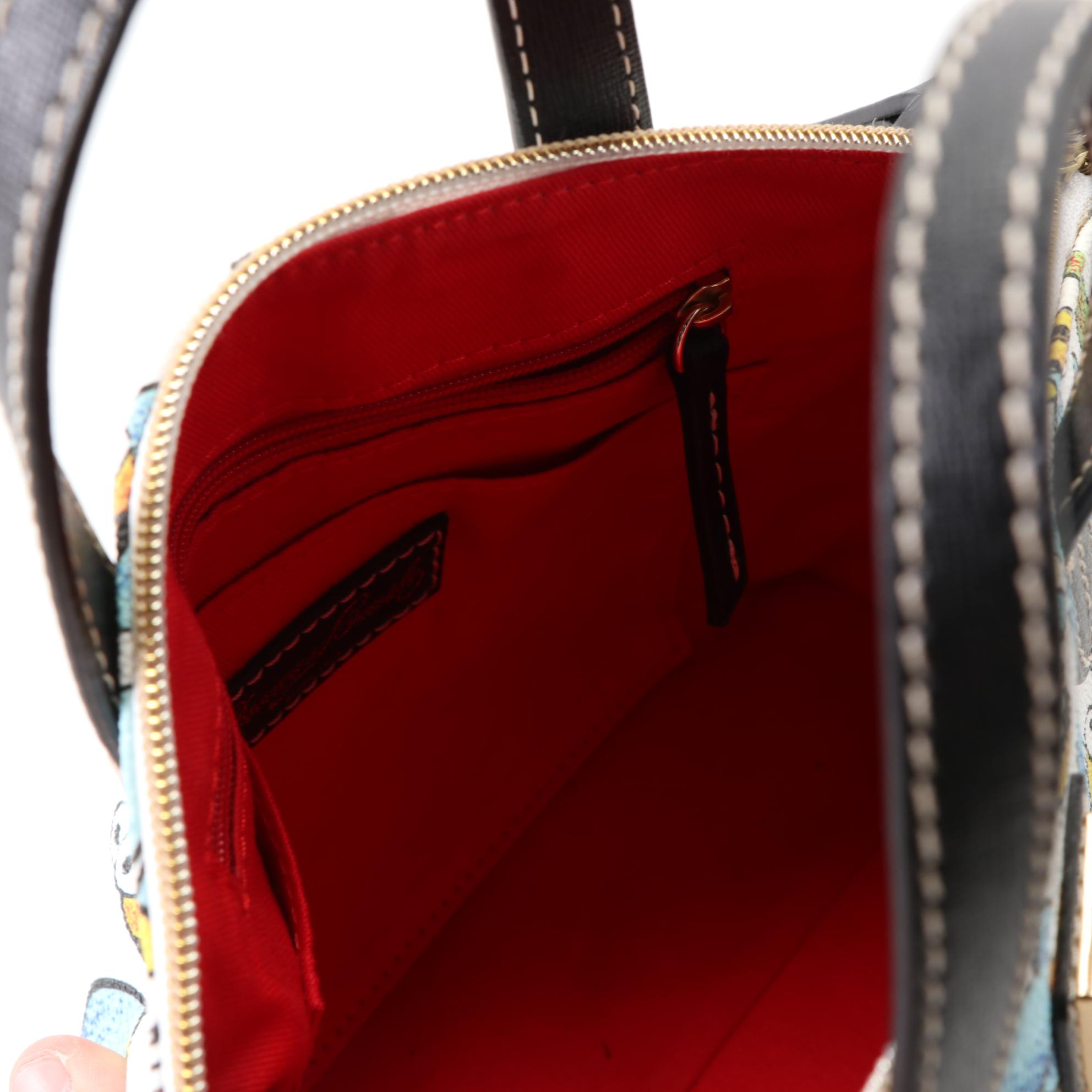 Dooney & Bourke Bumble Bee Motif Coated Canvas and Leather Bags