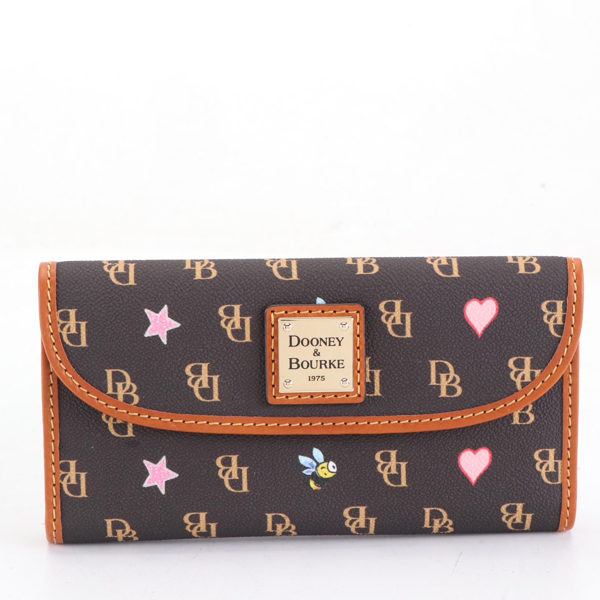 Dooney & Bourke Bumble Bee Motif Coated Canvas and Leather Bags