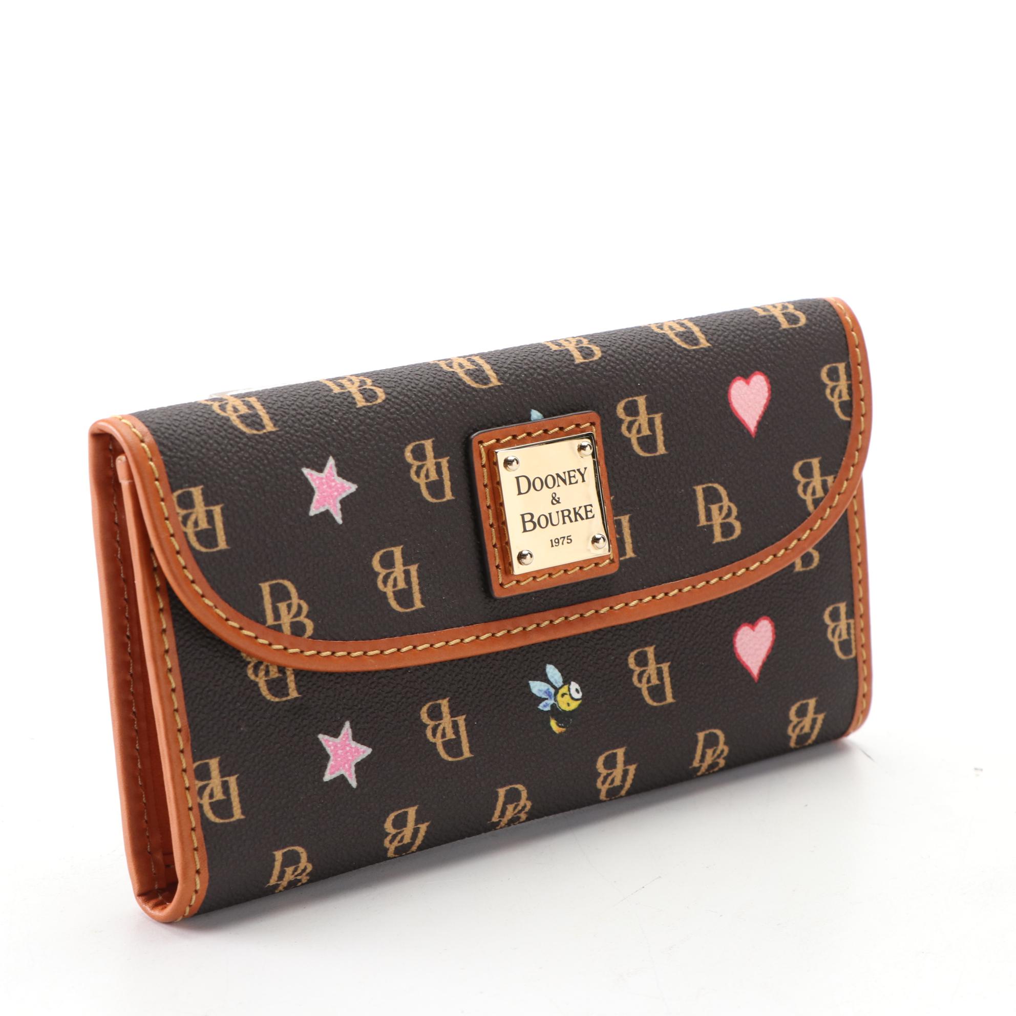 Dooney & Bourke Bumble Bee Motif Coated Canvas and Leather Bags