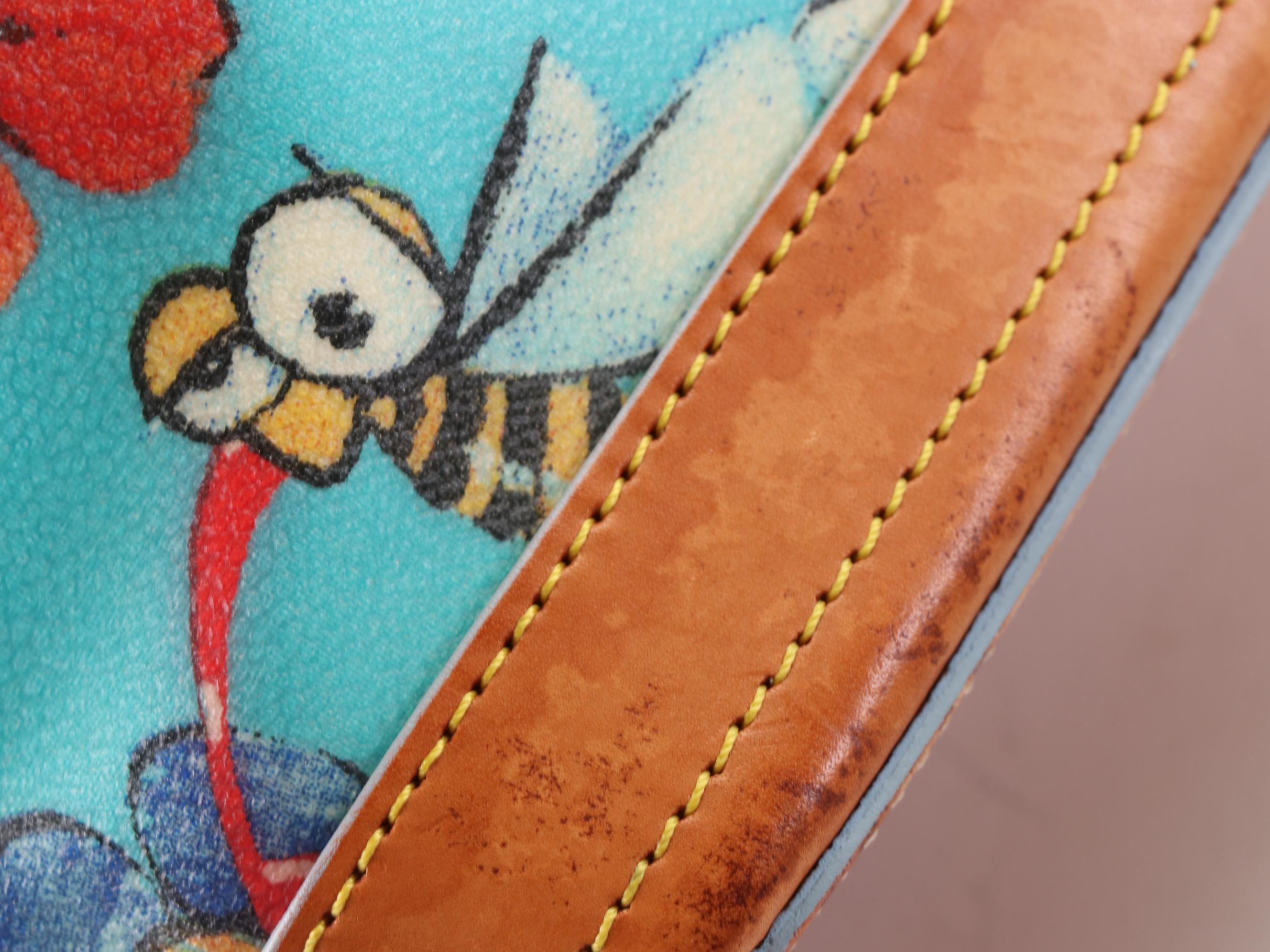 Dooney & Bourke Bumble Bee Motif Coated Canvas and Leather Bags