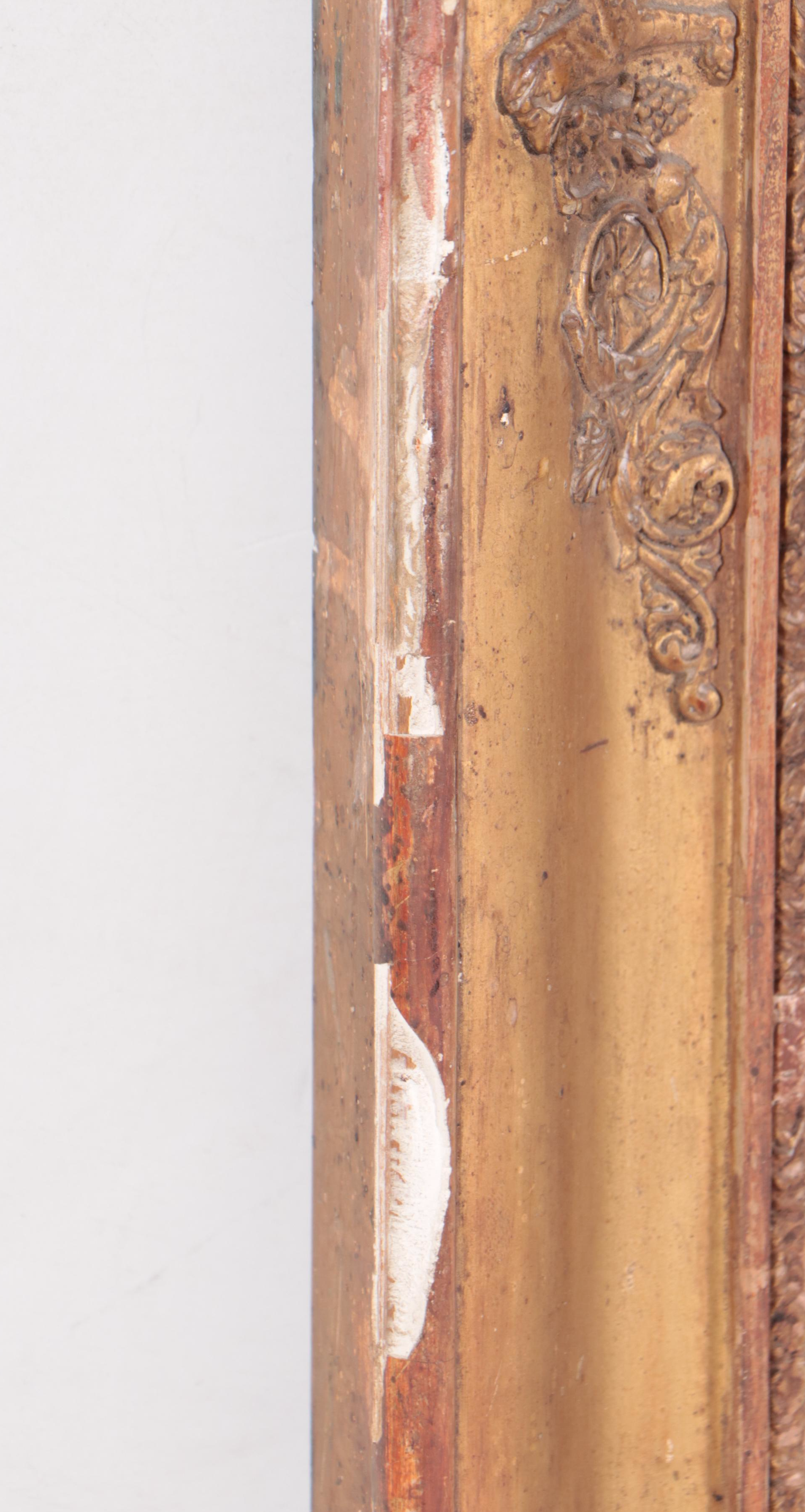 French Empire Giltwood and Composition Mirror, Early 19th Century