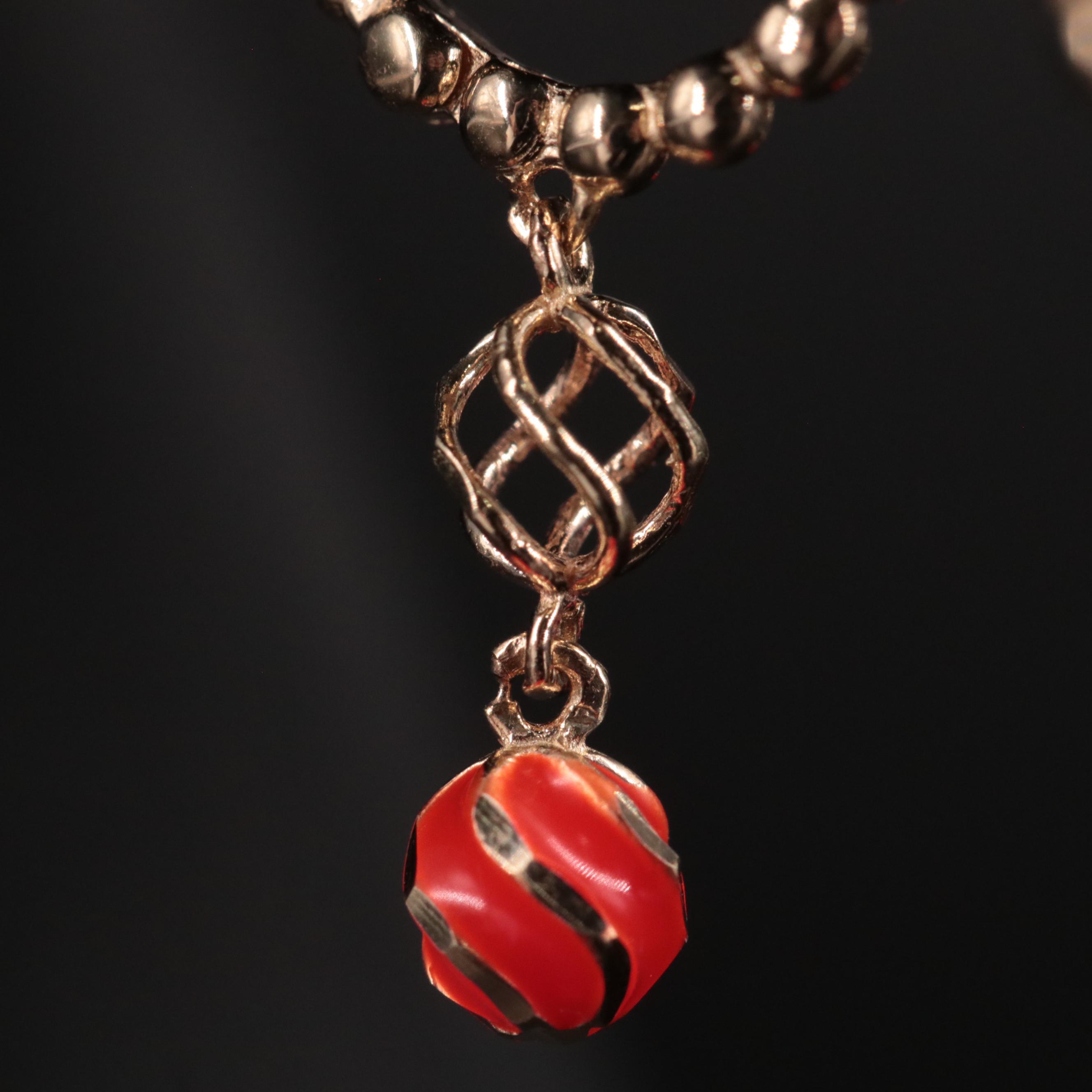 14K Huggie Drop Earrings