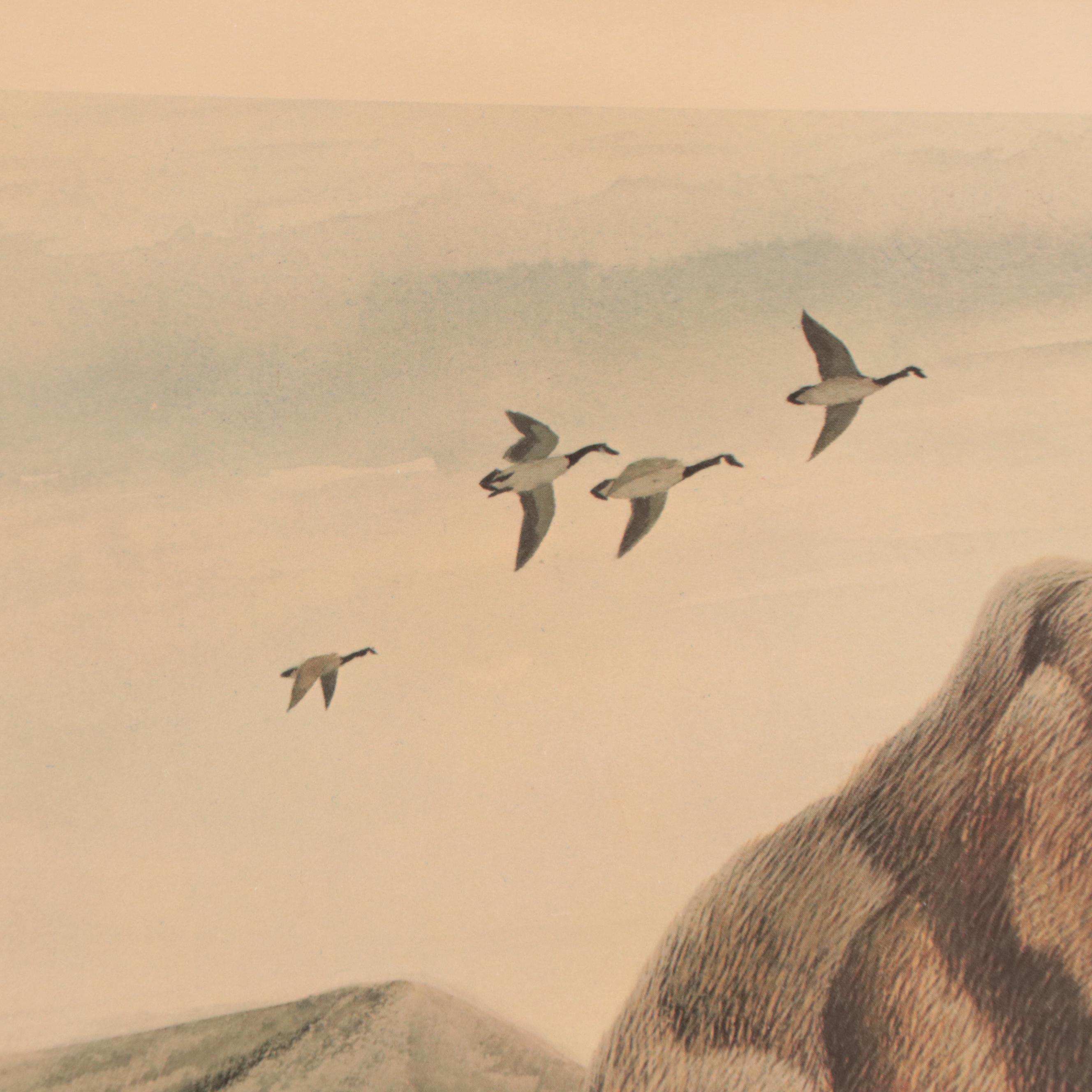 John A Ruthven Offset Lithograph "Shawnee," Circa 1971