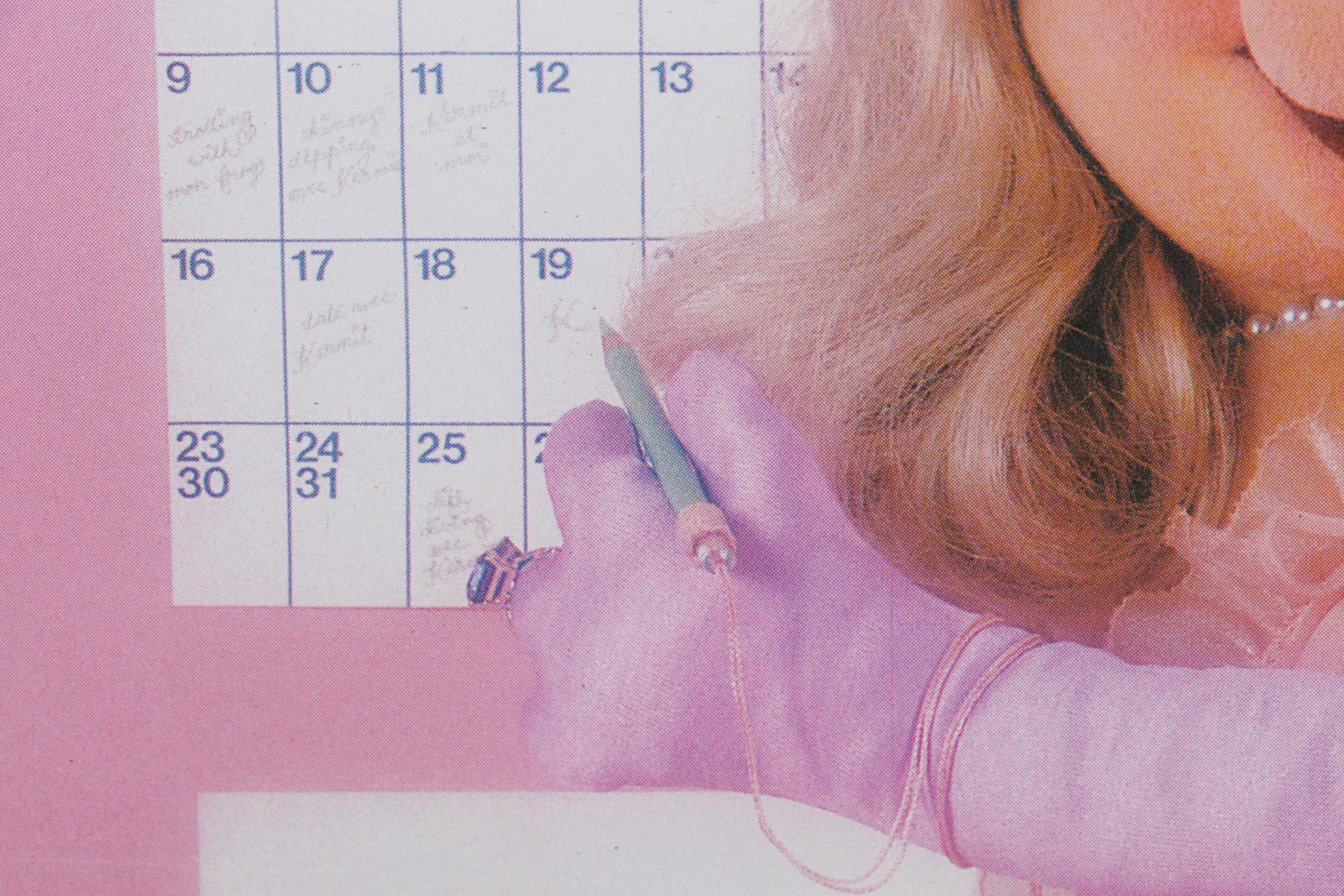 Miss Piggy and Pin-up Calendar Offset Lithograph From "Miss Piggy's Poster Book"