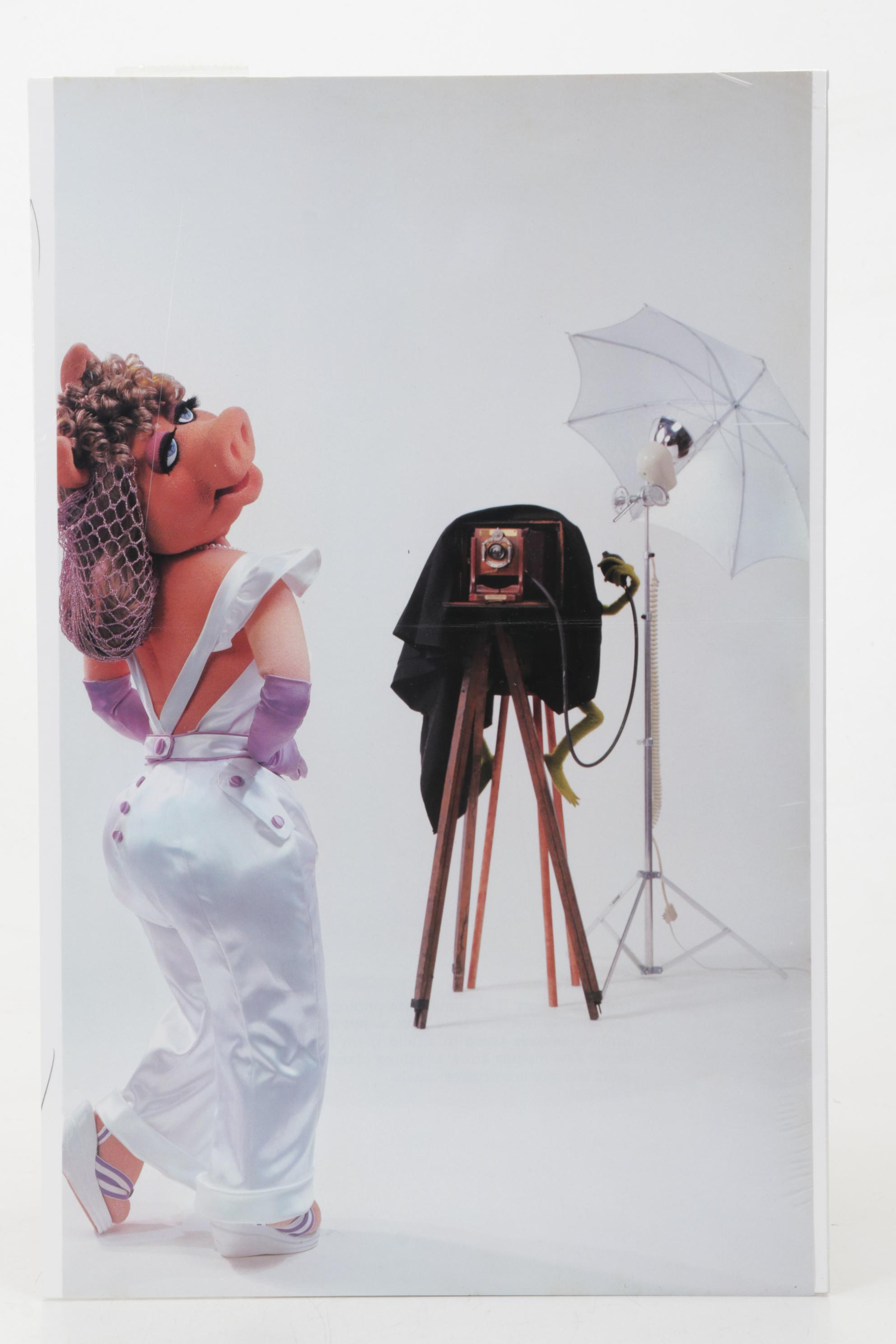 Miss Piggy on Photo Set Offset Lithograph From "Miss Piggy's Poster Book," 1986