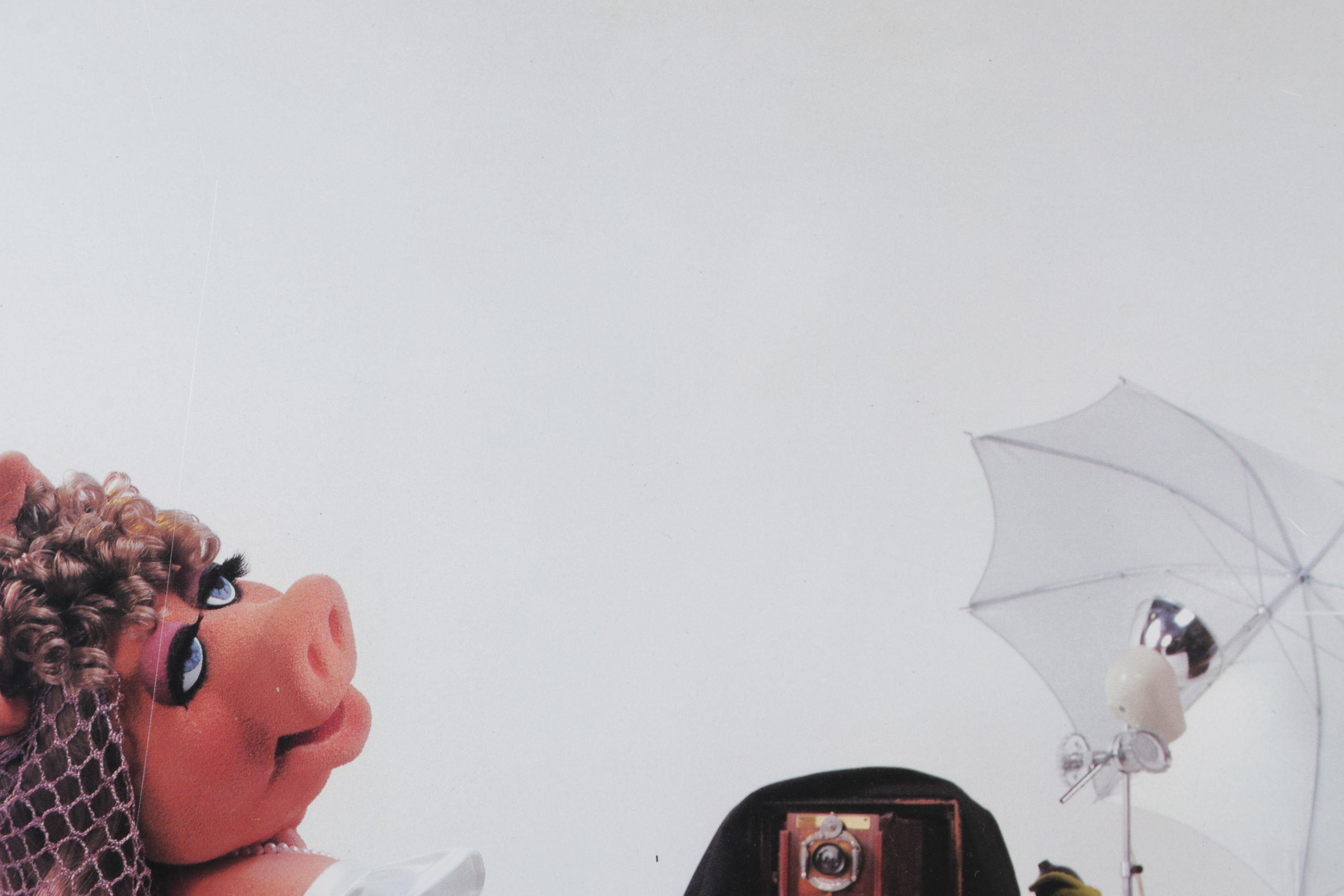 Miss Piggy on Photo Set Offset Lithograph From "Miss Piggy's Poster Book," 1986