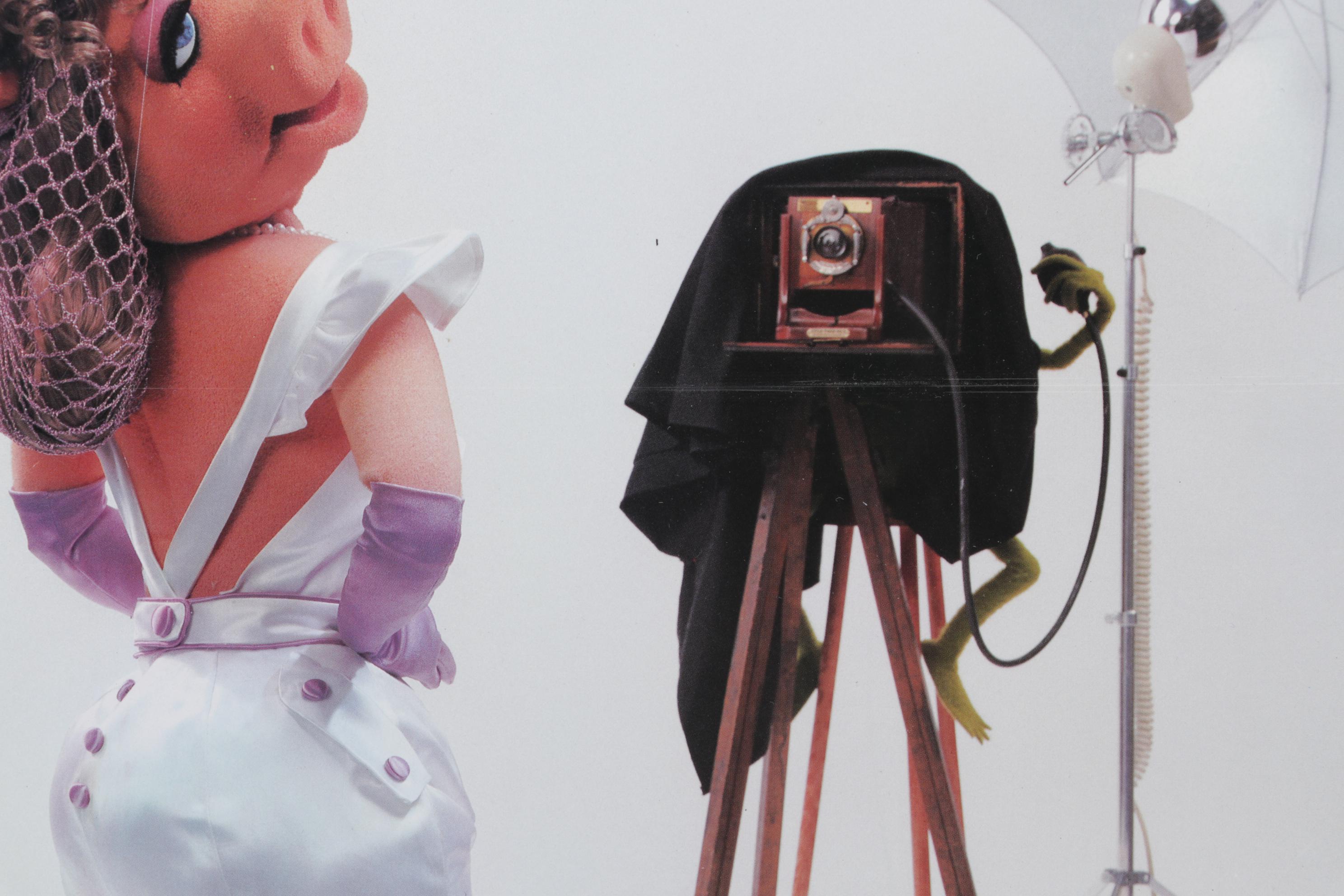 Miss Piggy on Photo Set Offset Lithograph From "Miss Piggy's Poster Book," 1986