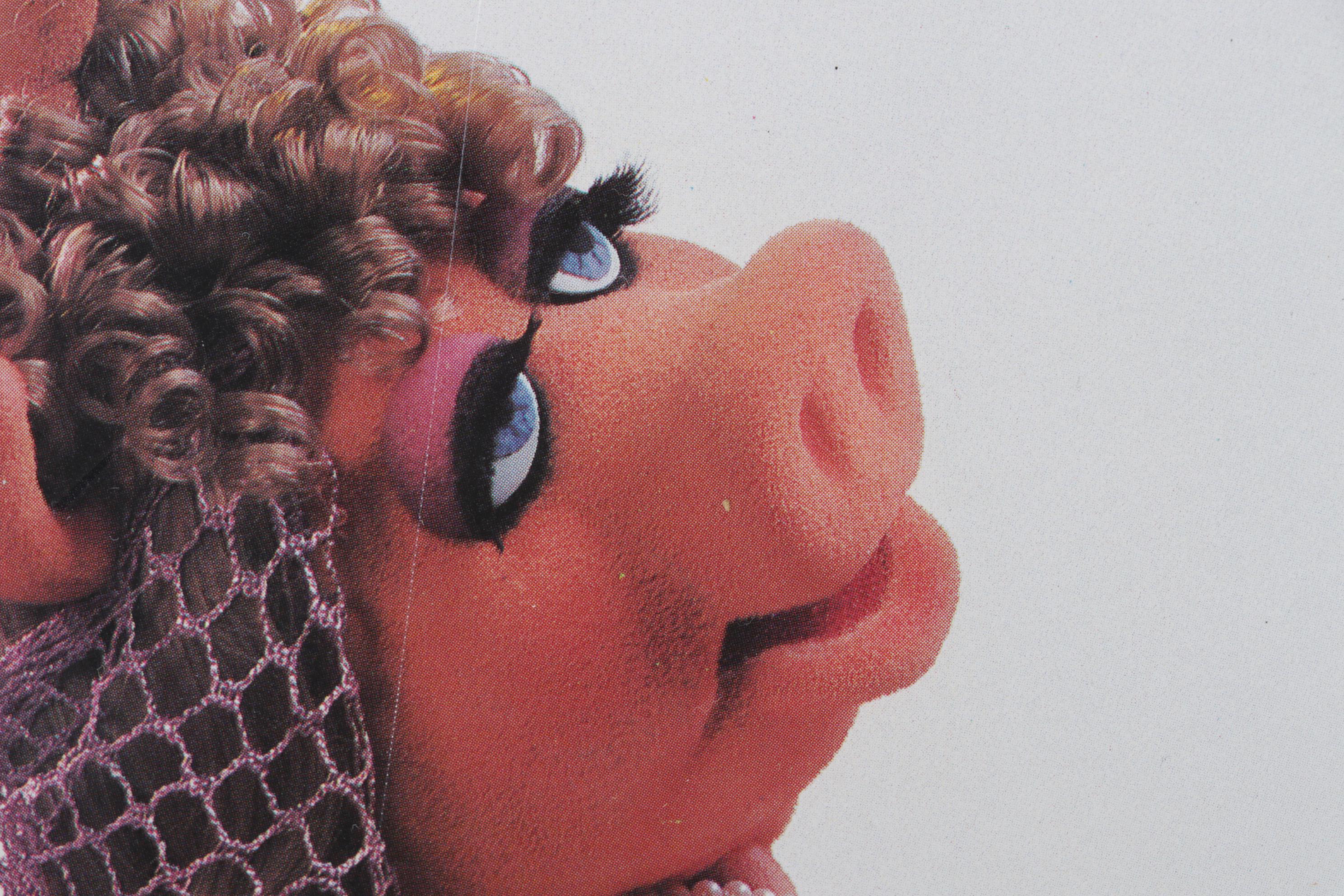 Miss Piggy on Photo Set Offset Lithograph From "Miss Piggy's Poster Book," 1986