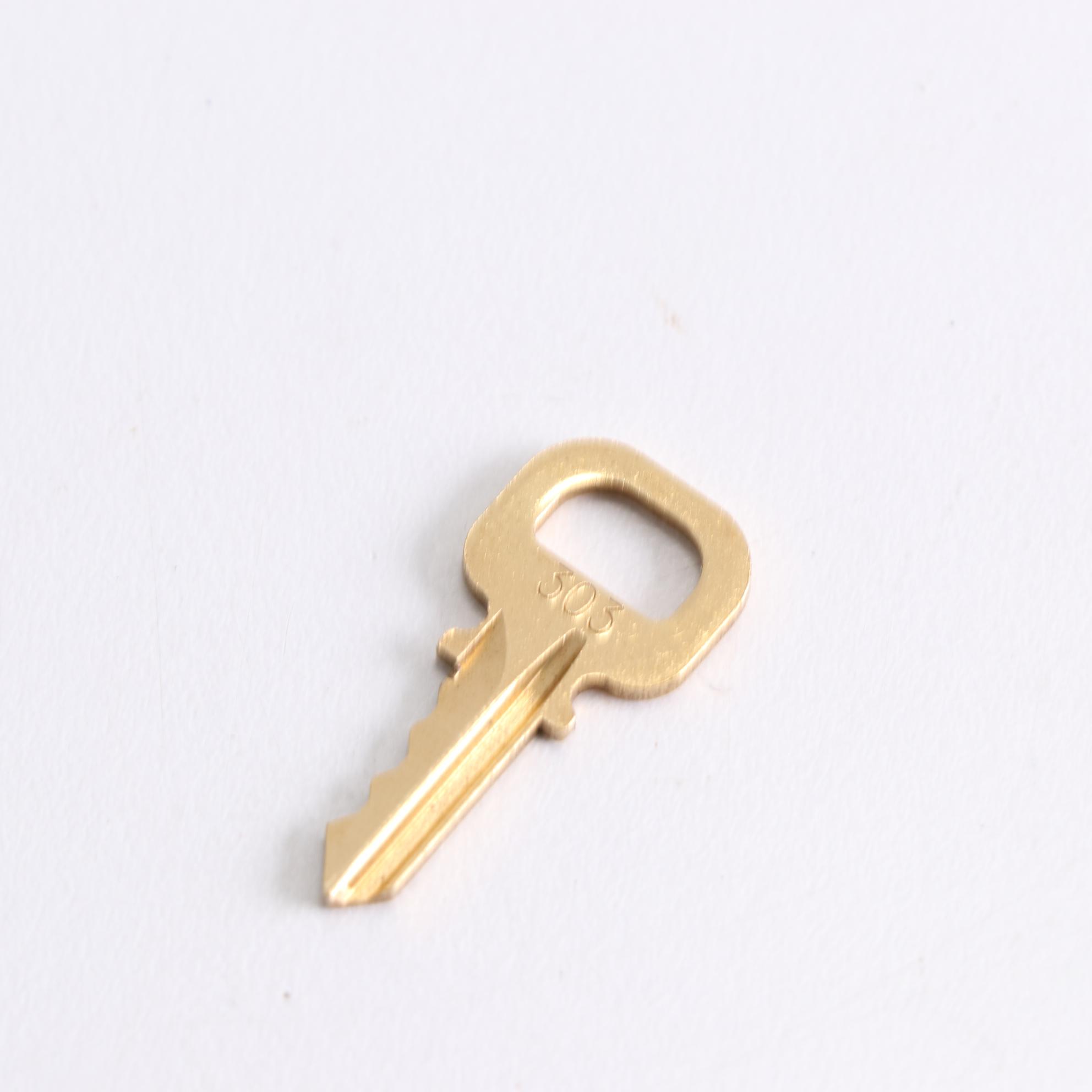 Louis Vuitton Brass Padlock and Key Set