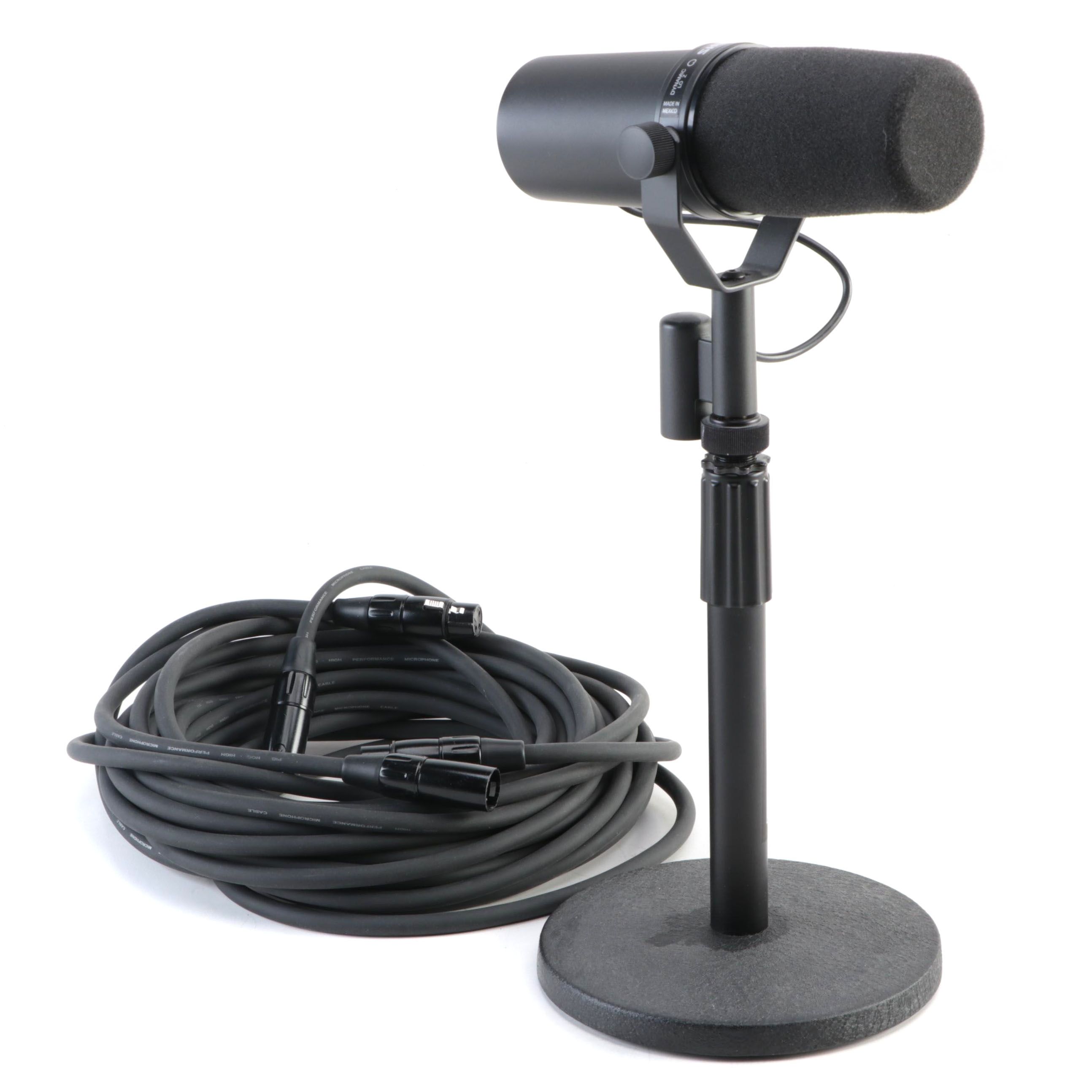 Shure SM7B Microphone with On-Stage Stand