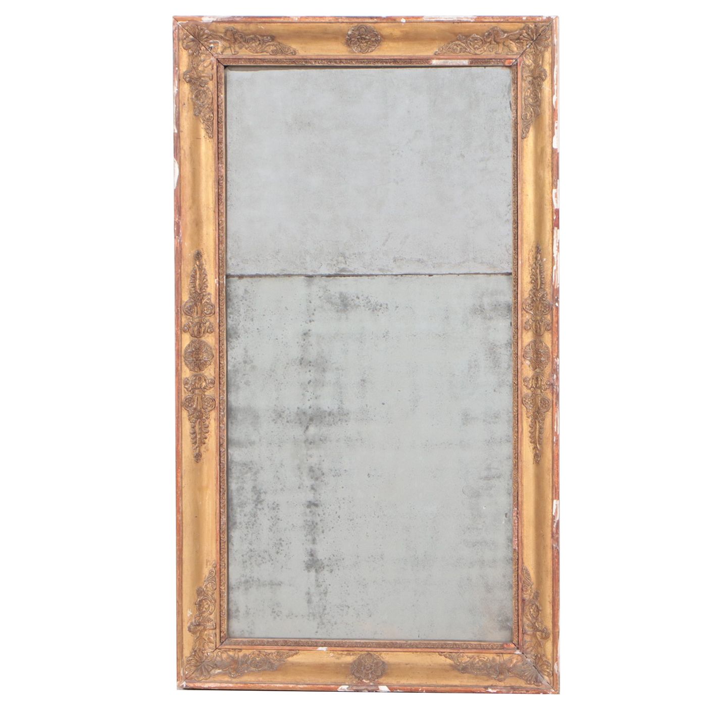 French Empire Giltwood and Composition Mirror, Early 19th Century