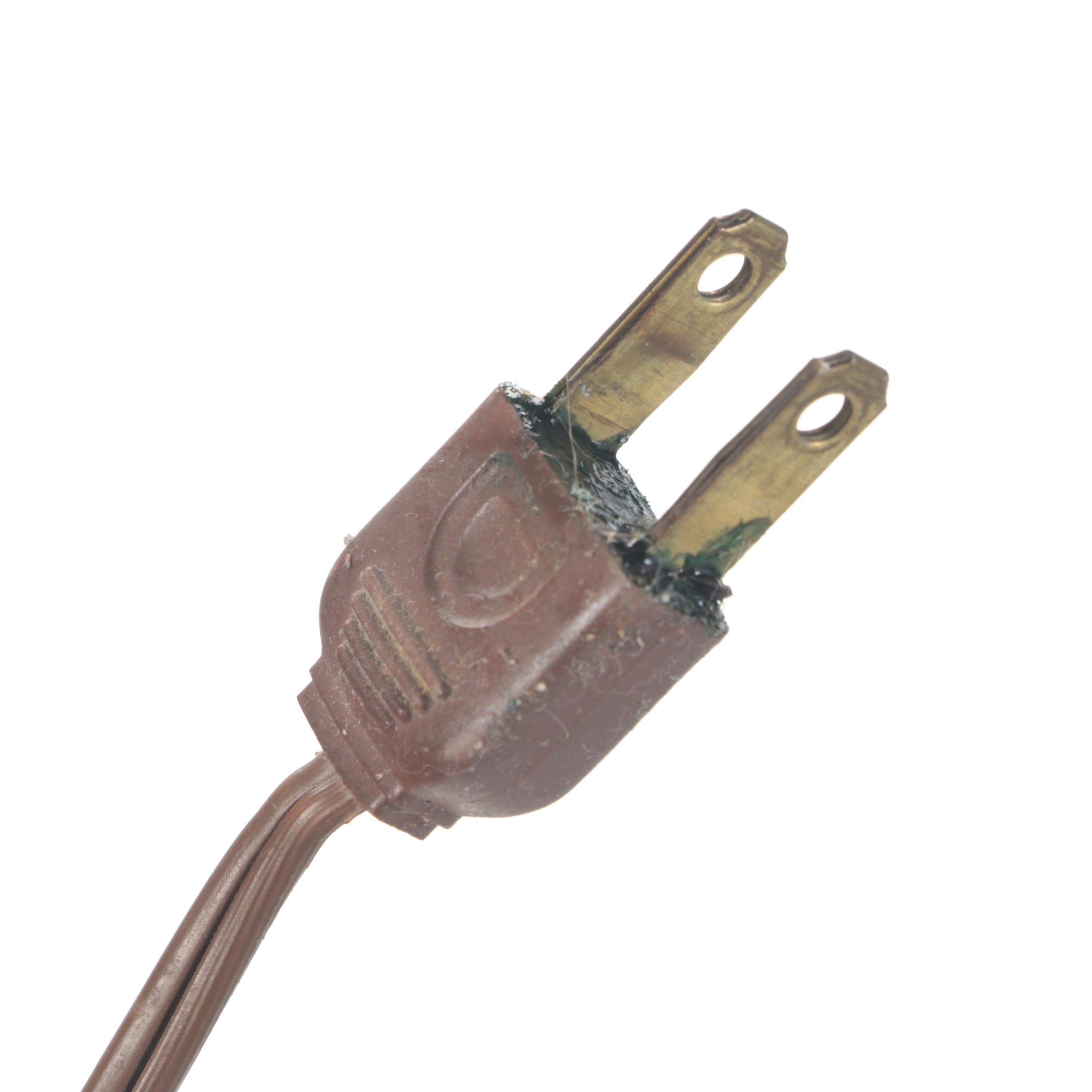 Walnut and Metal Gruvwood Table Lamp and Tension Floor Lamp, 1960s