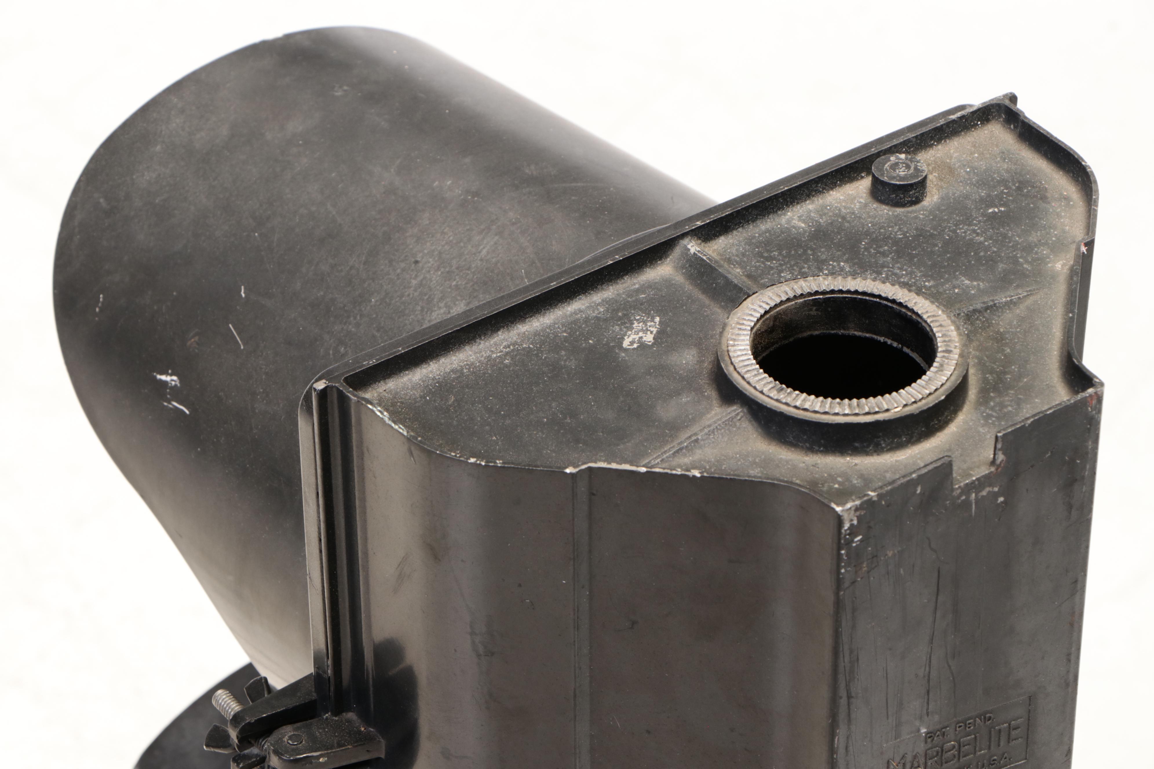 Marbelite Cast Metal and Glass Traffic Light, 20th Century