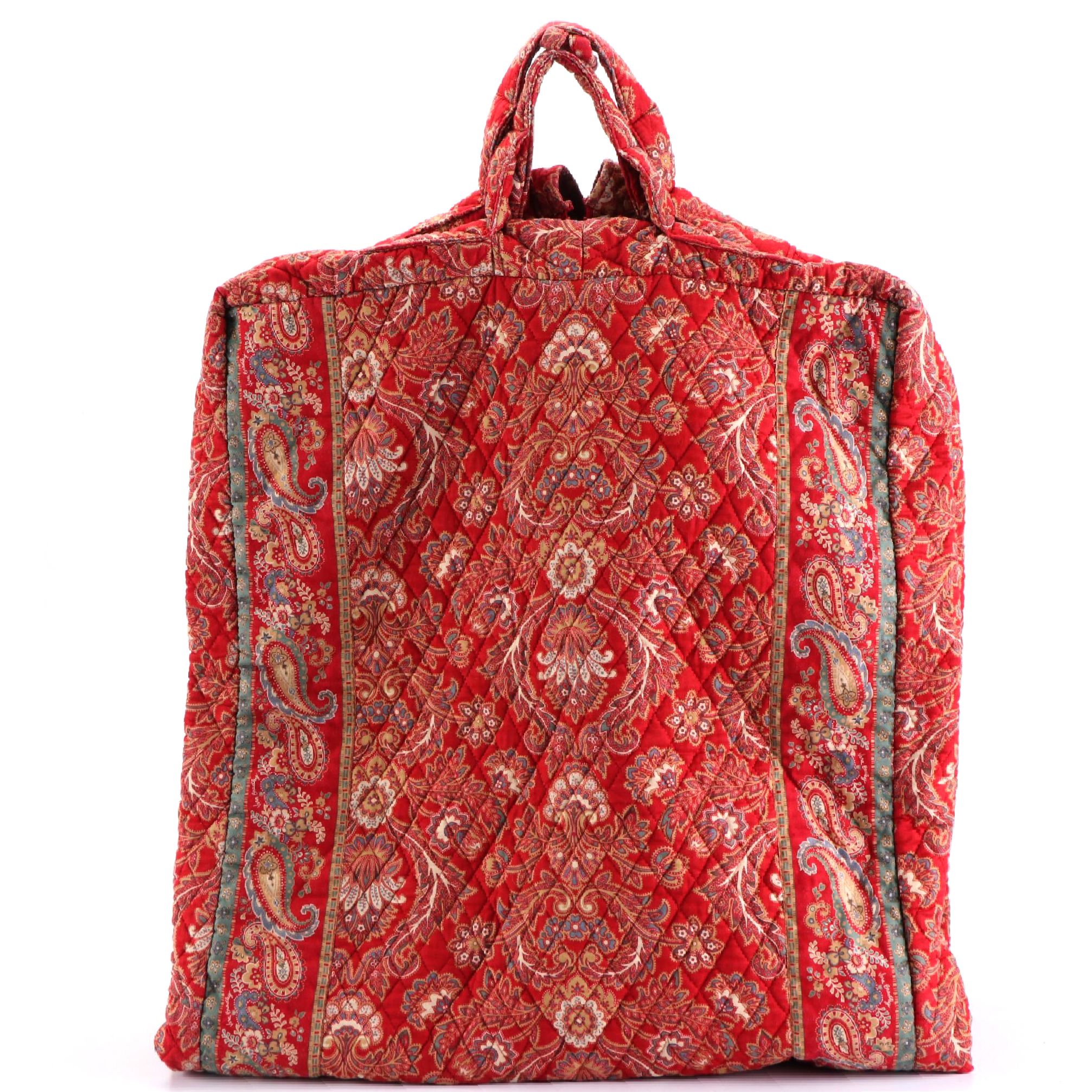 Vera Bradley Hanging  Garment Bag in Windsor Floral Paisley Quilted Pattern