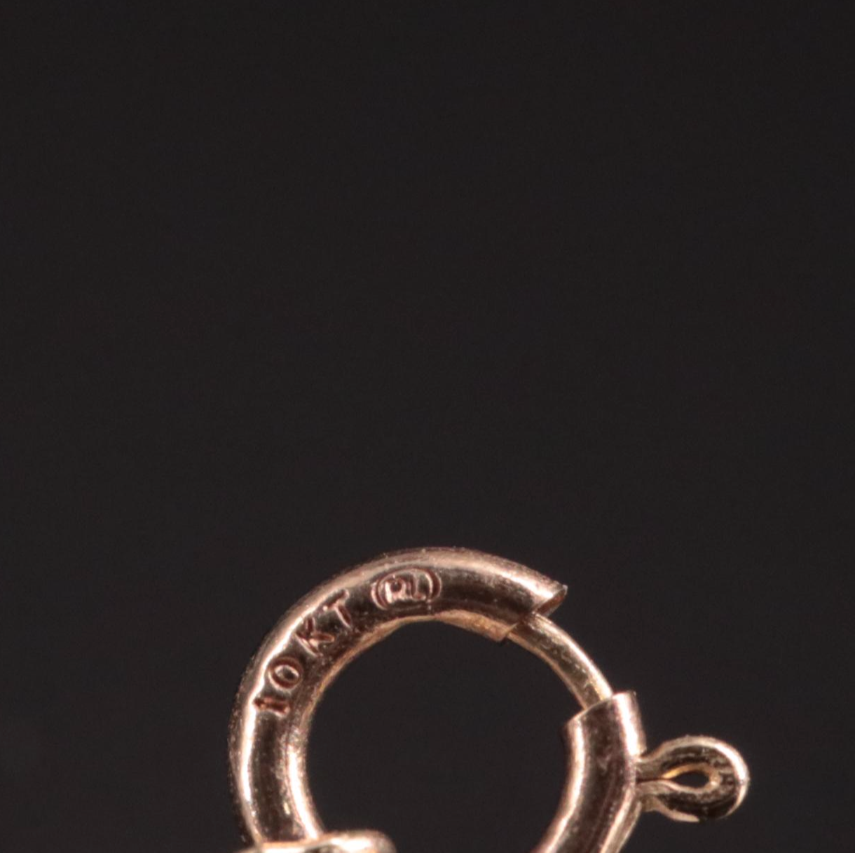 10K Diamond Cut Puffed Heart Pendant Necklace