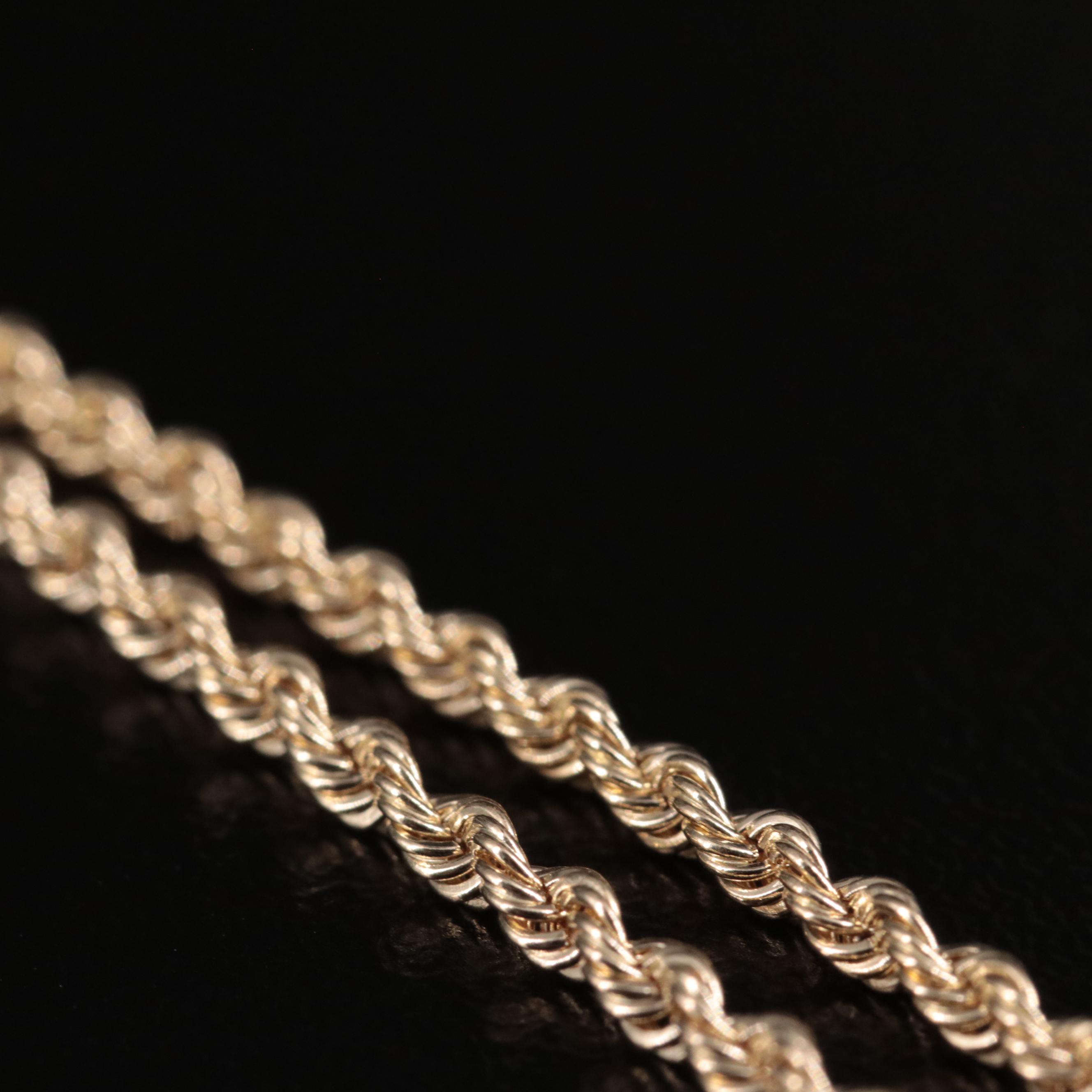 10K Y Necklace with Tri-Color Drops