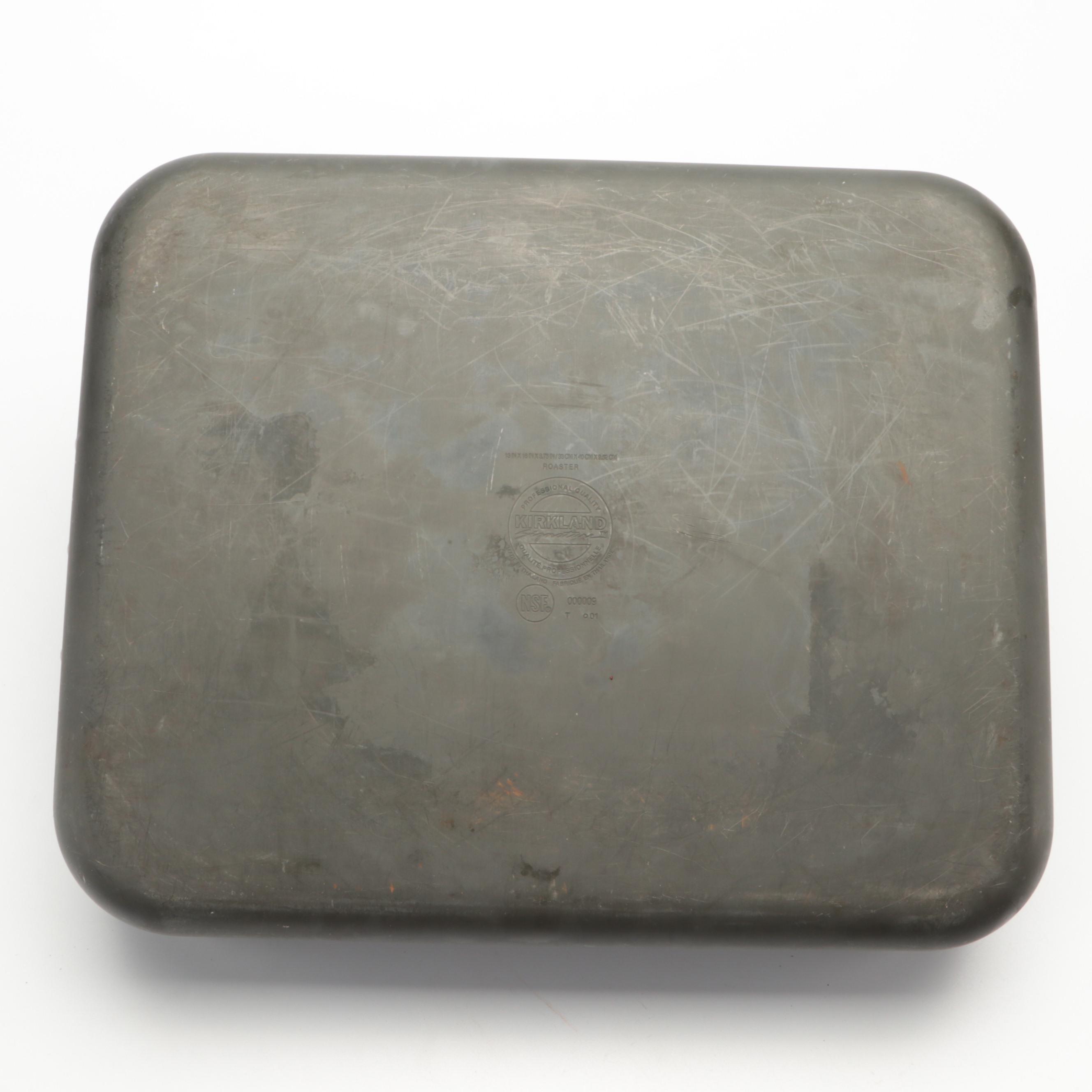 Kirkland Metal Roaster with Circulon Commercial Non-stick Metal Pans and More