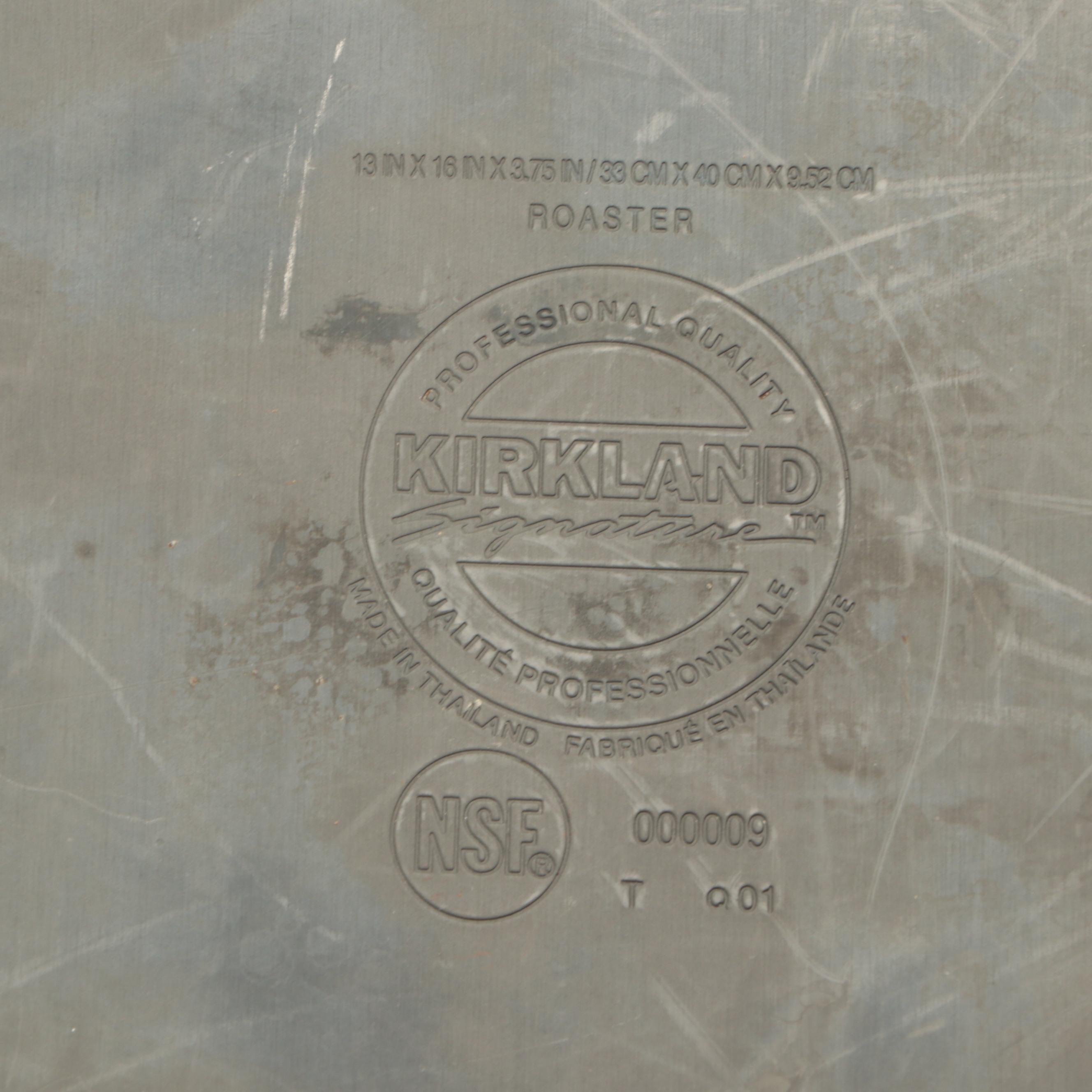 Kirkland Metal Roaster with Circulon Commercial Non-stick Metal Pans and More