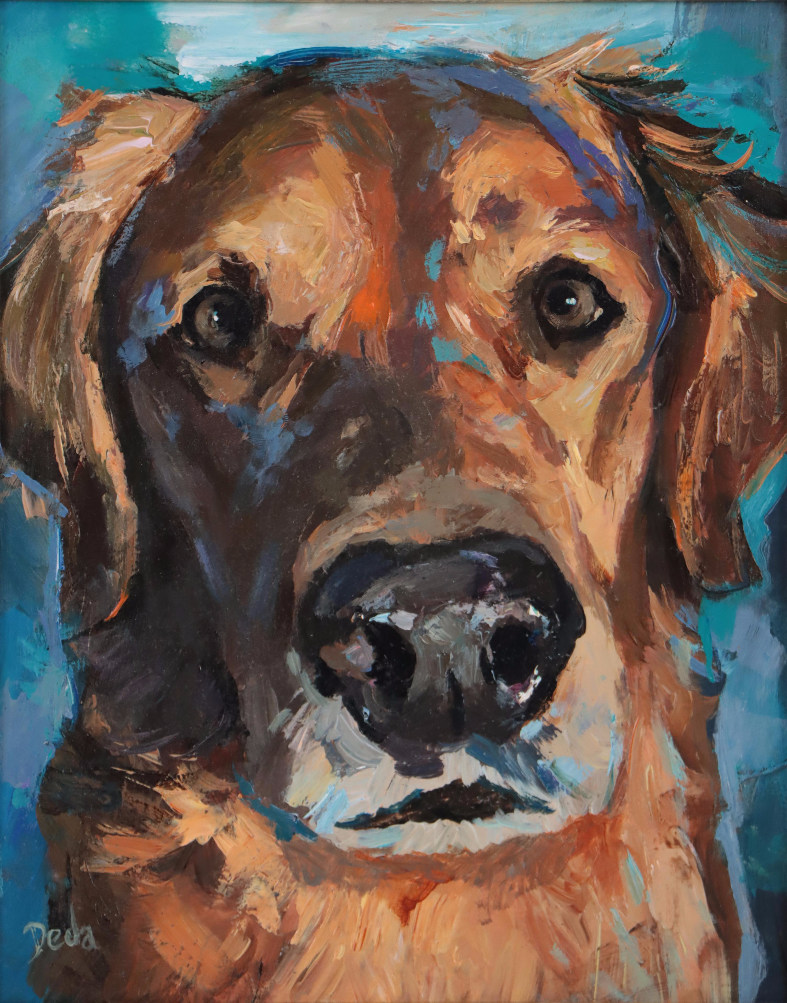 Adam Deda Oil Painting "Golden Boy," 2023