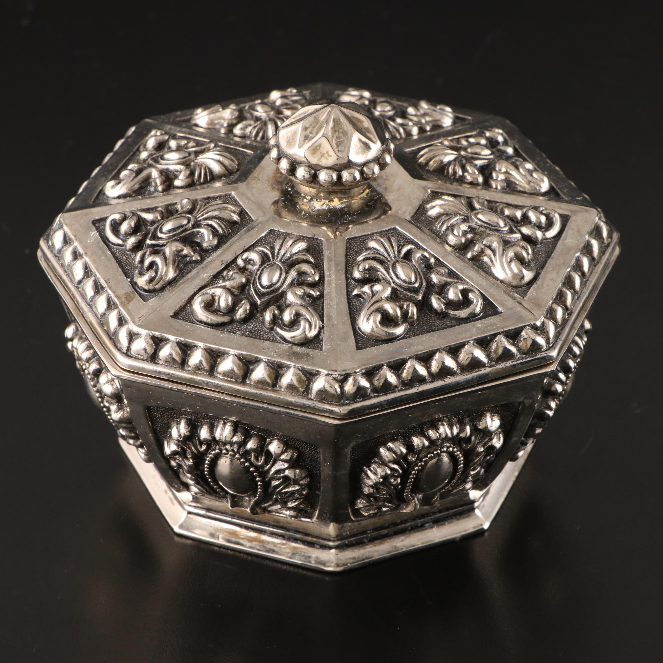 Studio Silversmiths with Other Candle Holders, Bowl and Boxes