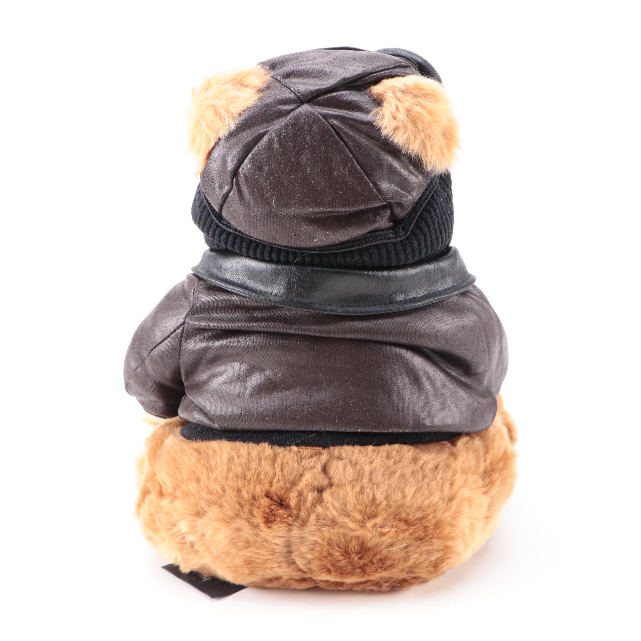 Ferrari Plush Teddy Bear with Jacket/Goggles and Maserati Vanity Plate