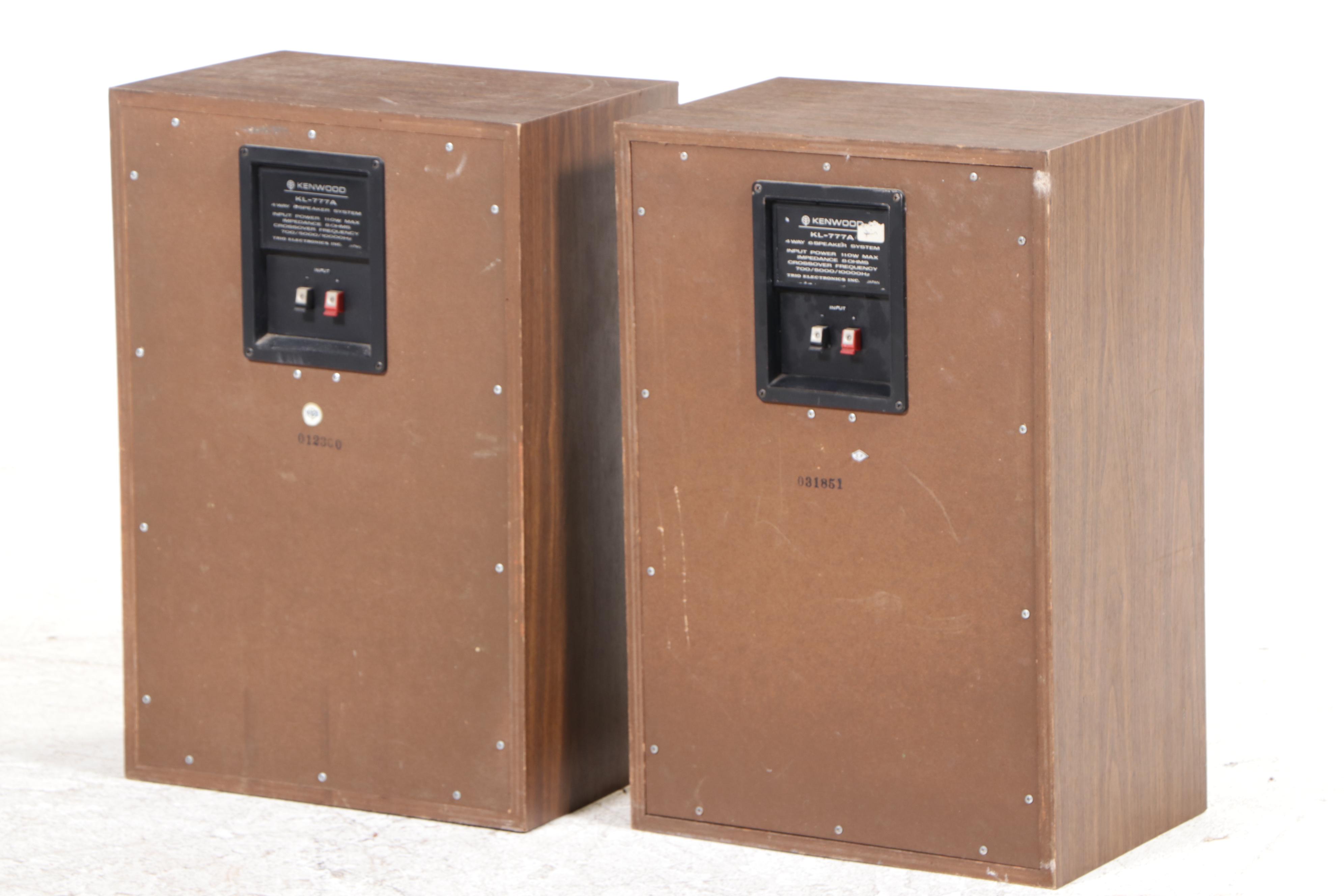 Pair of Kenwood KL-777A Speakers