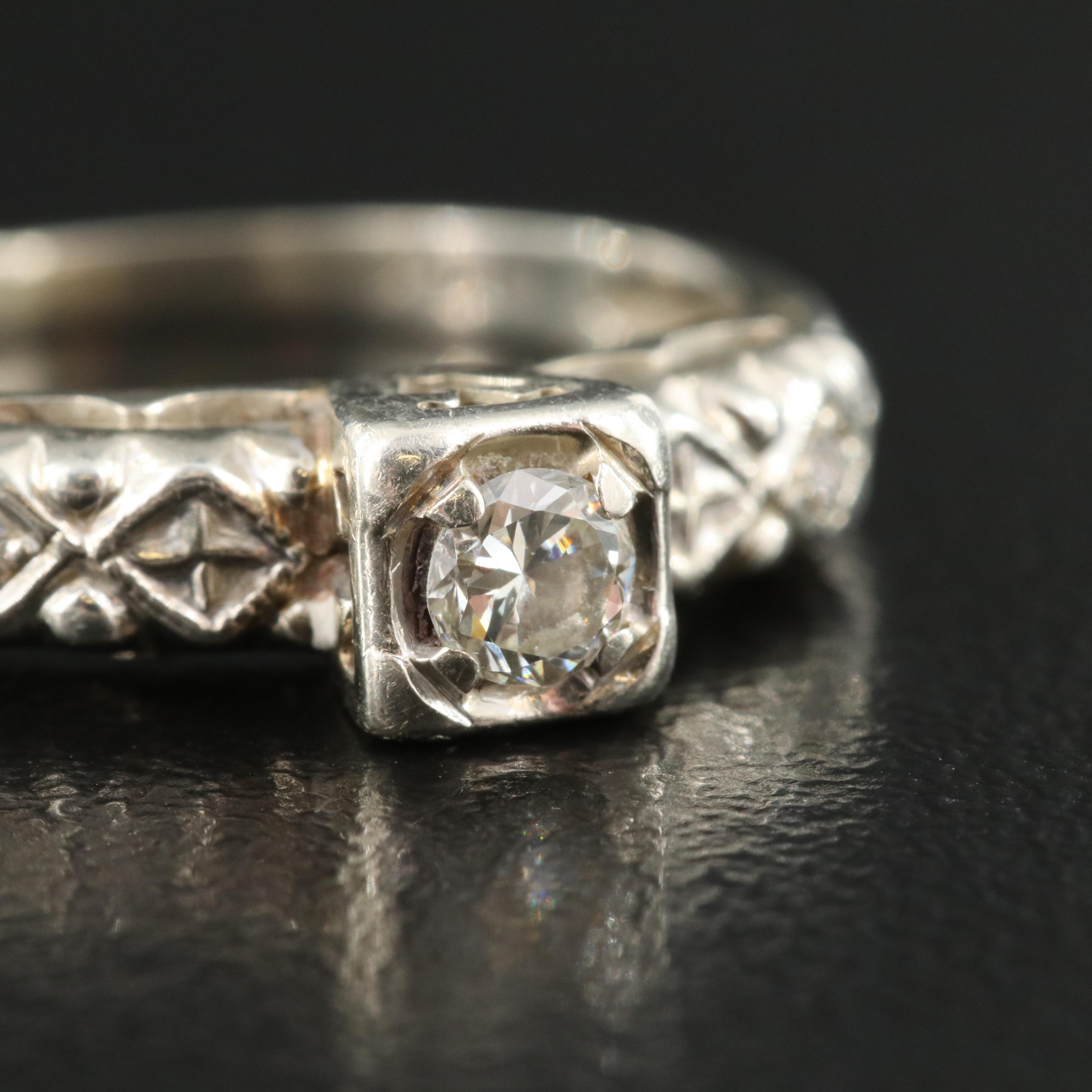 14K 0.15 CTW Diamond Ring