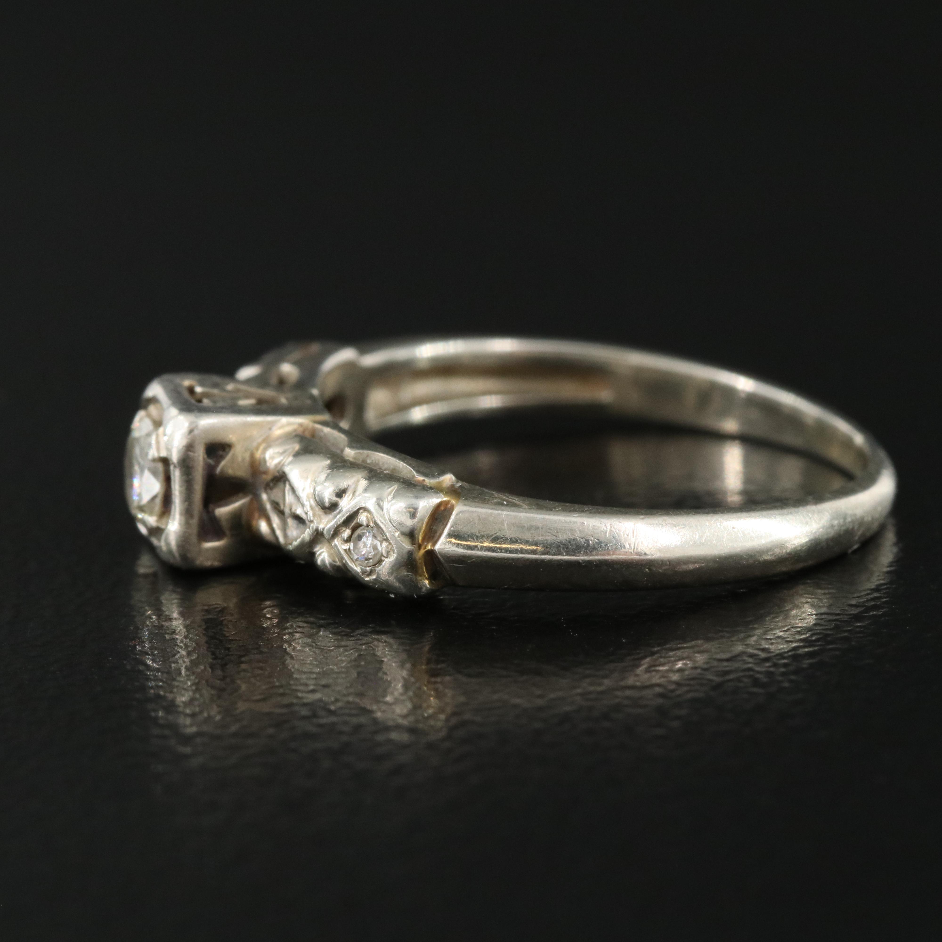 14K 0.15 CTW Diamond Ring