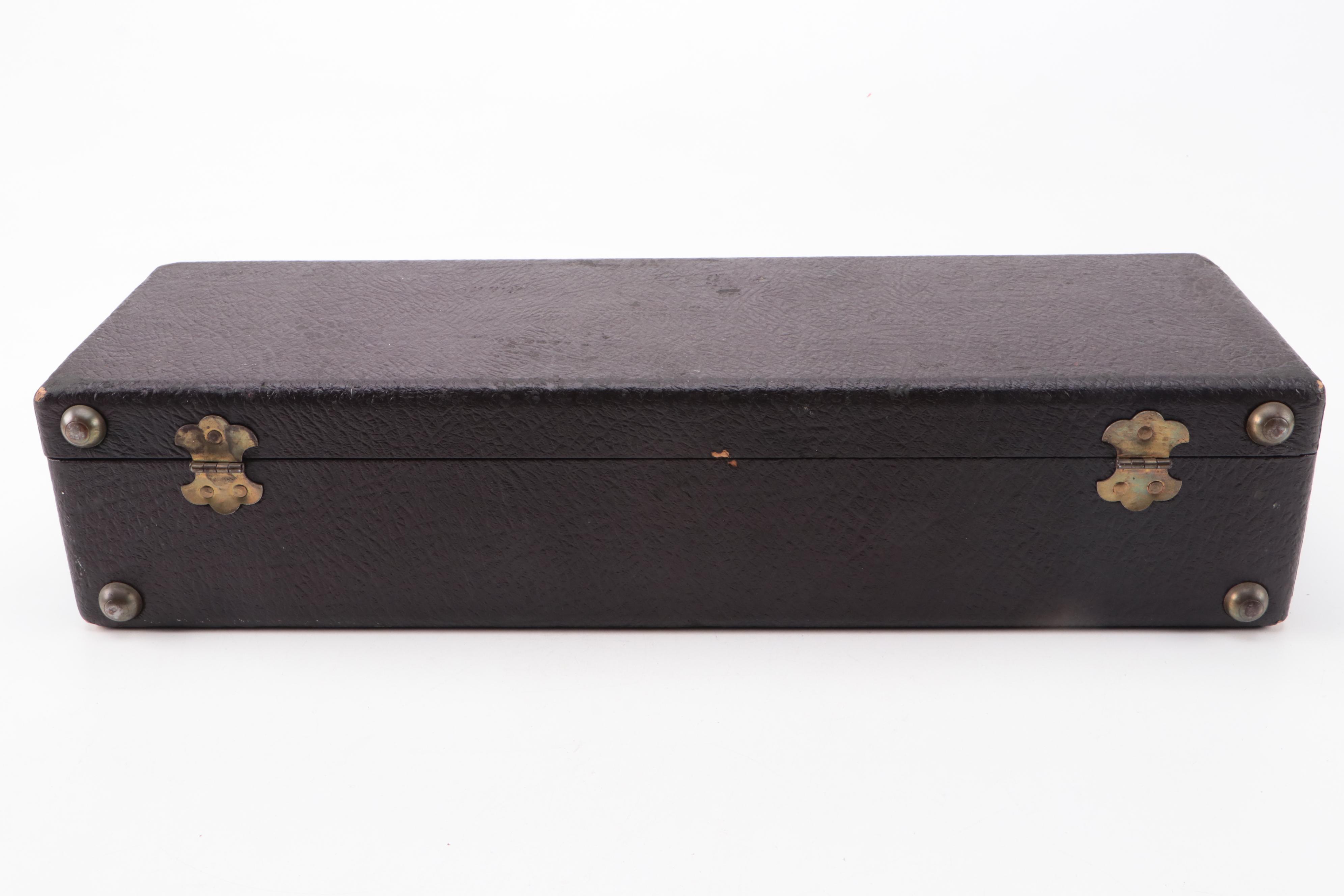 Mahjong Bone/Bamboo Tiles with Scoring Chips and Wooden Racks in Case